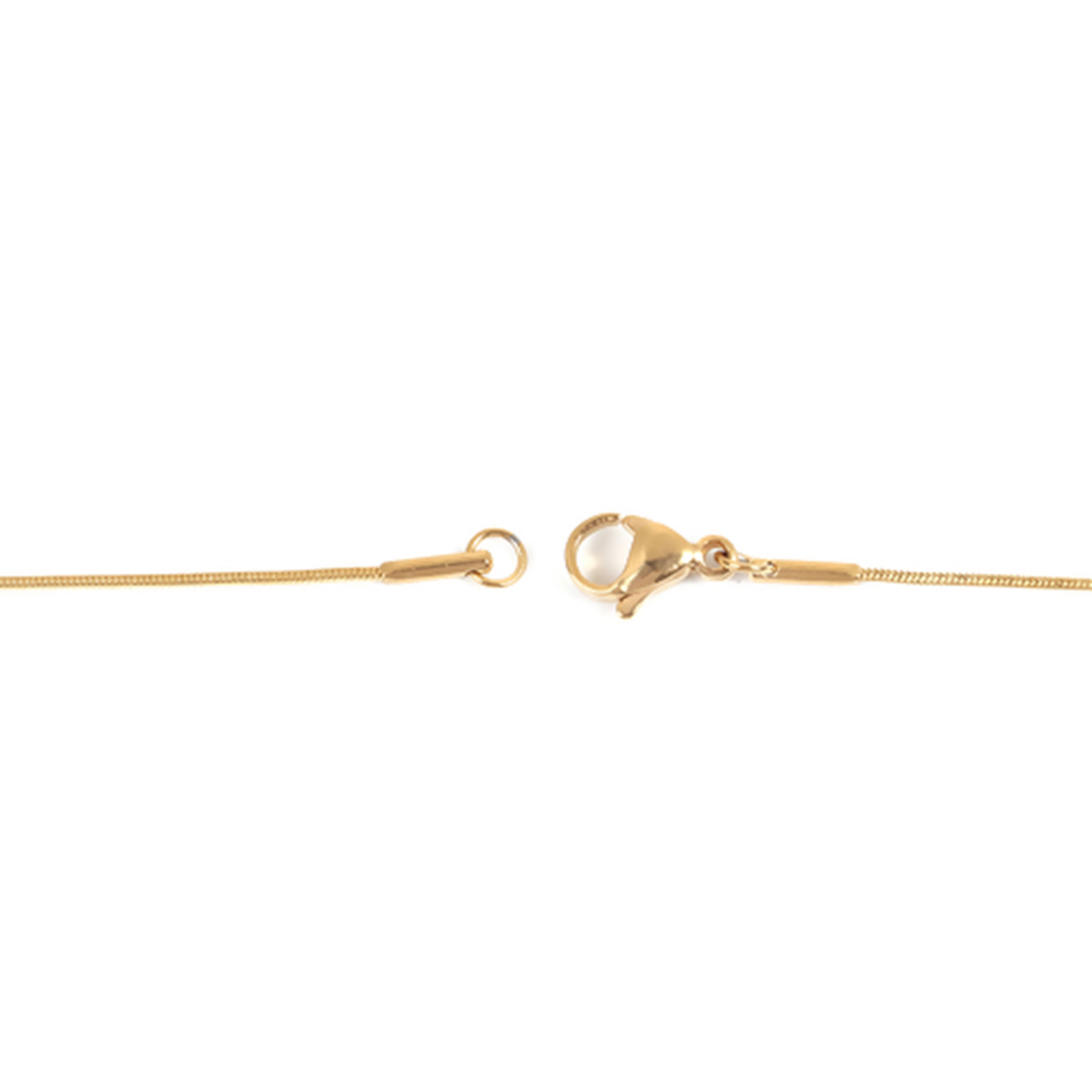 Picture of 1 Piece Vacuum Plating 304 Stainless Steel Snake Chain Necklace For DIY Jewelry Making Gold Plated 45cm(17 6/8") long, Chain Size: 0.9mm
