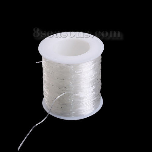 Imagen de Hilos Nylon de Transparente Elástico 0.6mm Diámetro, 1 Rollo (Aprox 100 M/Rollo)