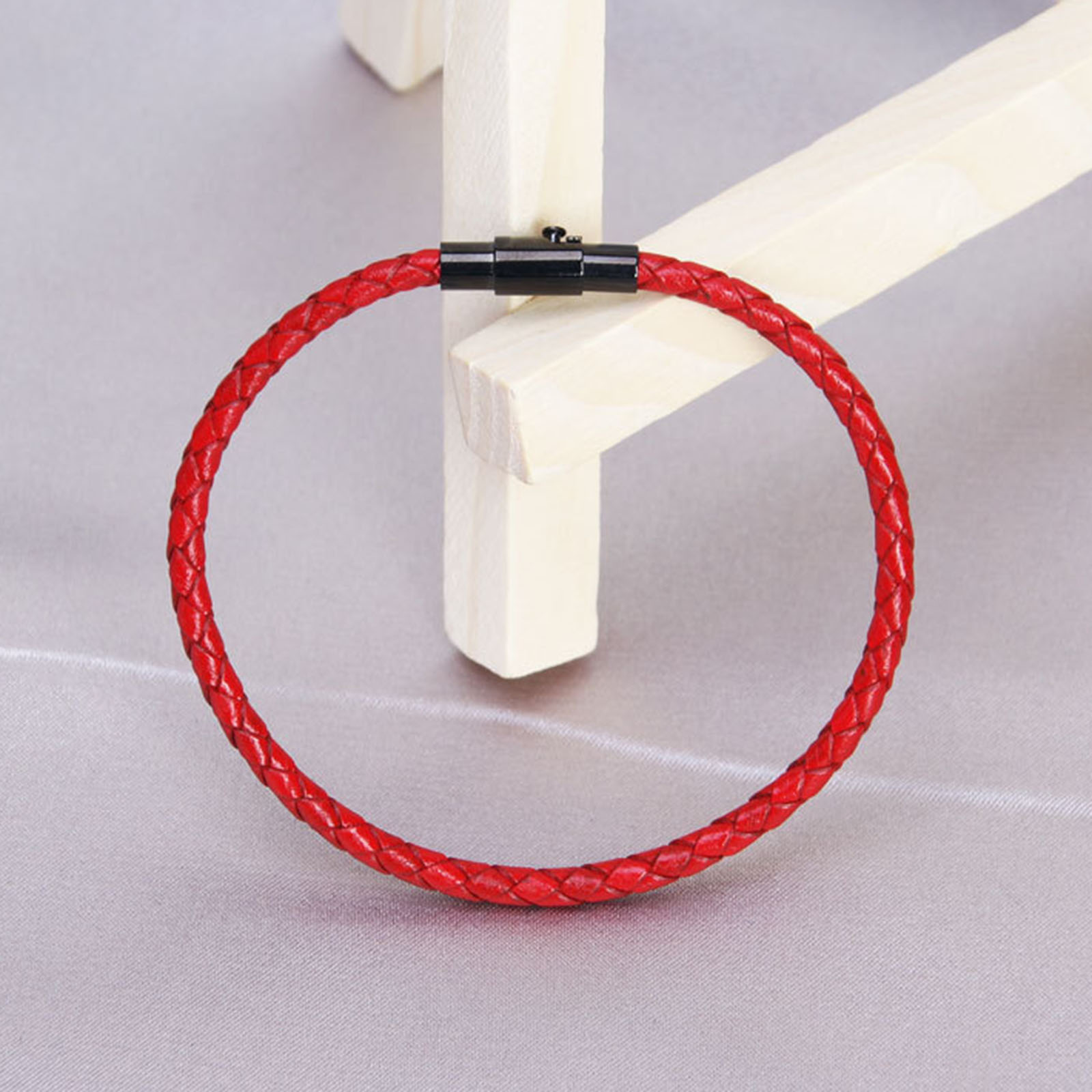 Picture of 1 Piece Eco-friendly PVD Vacuum Plating 304 Stainless Steel Magnetic Clasps Cylinder Black 18mm x 8mm