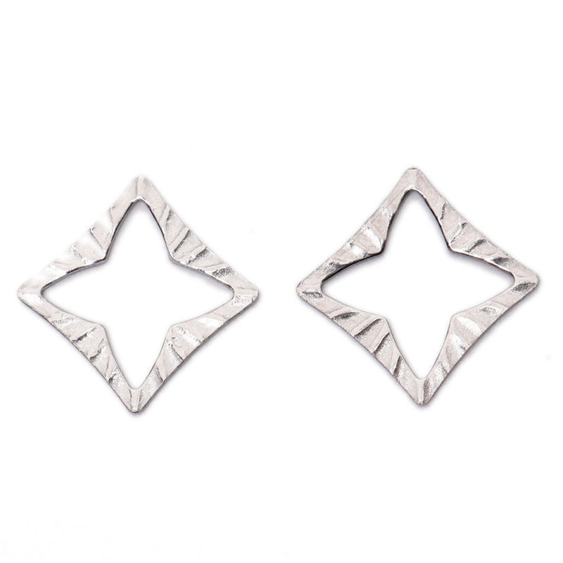 Picture of 304 Stainless Steel Chain Tail Extender Charms Irregular Silver Tone 14mm x 12mm, 10 PCs