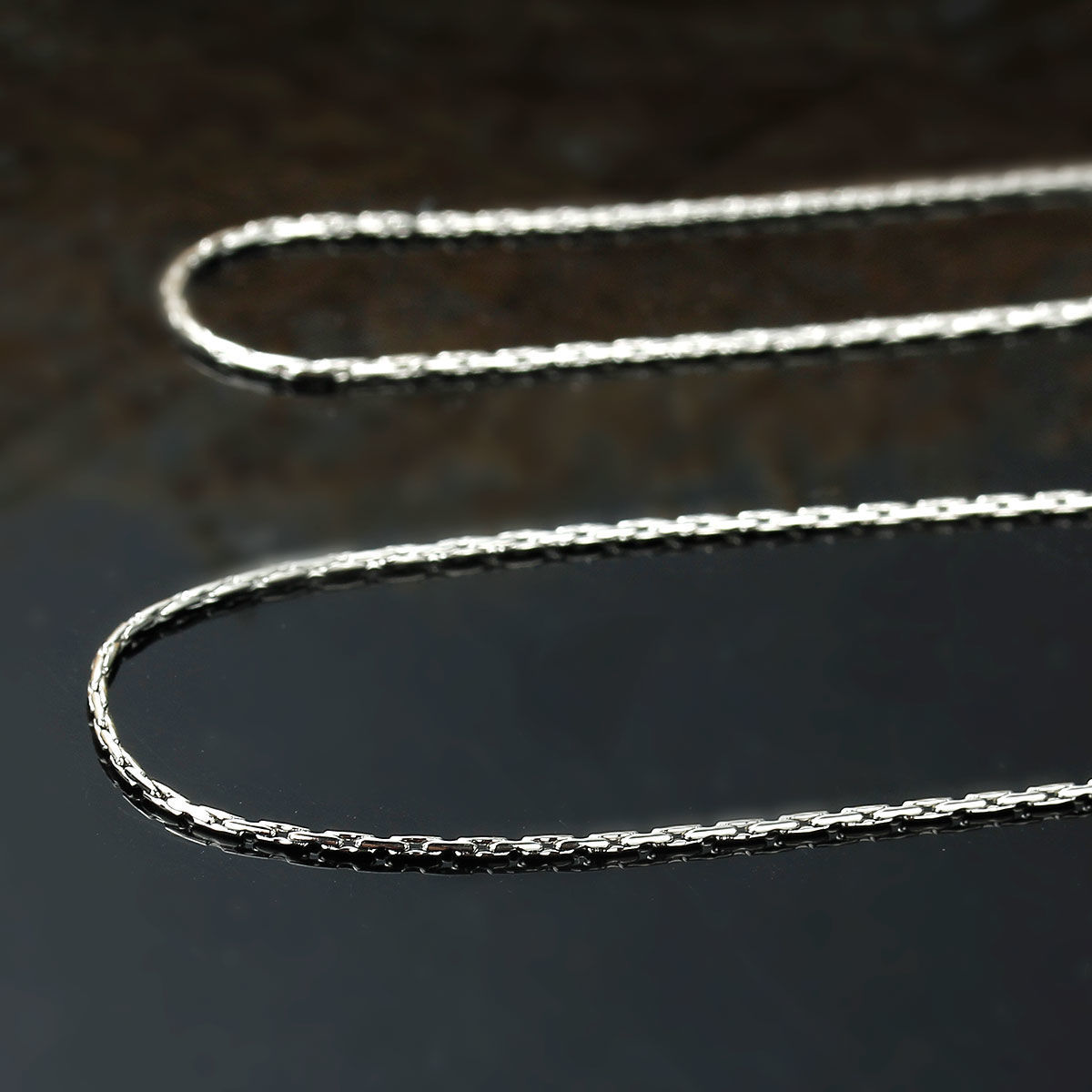 Picture of 304 Stainless Steel Chain Jewelry Necklace Silver Tone Approx 50.5cm(19 7/8") long, Chain Size: 1mm, 1 Piece