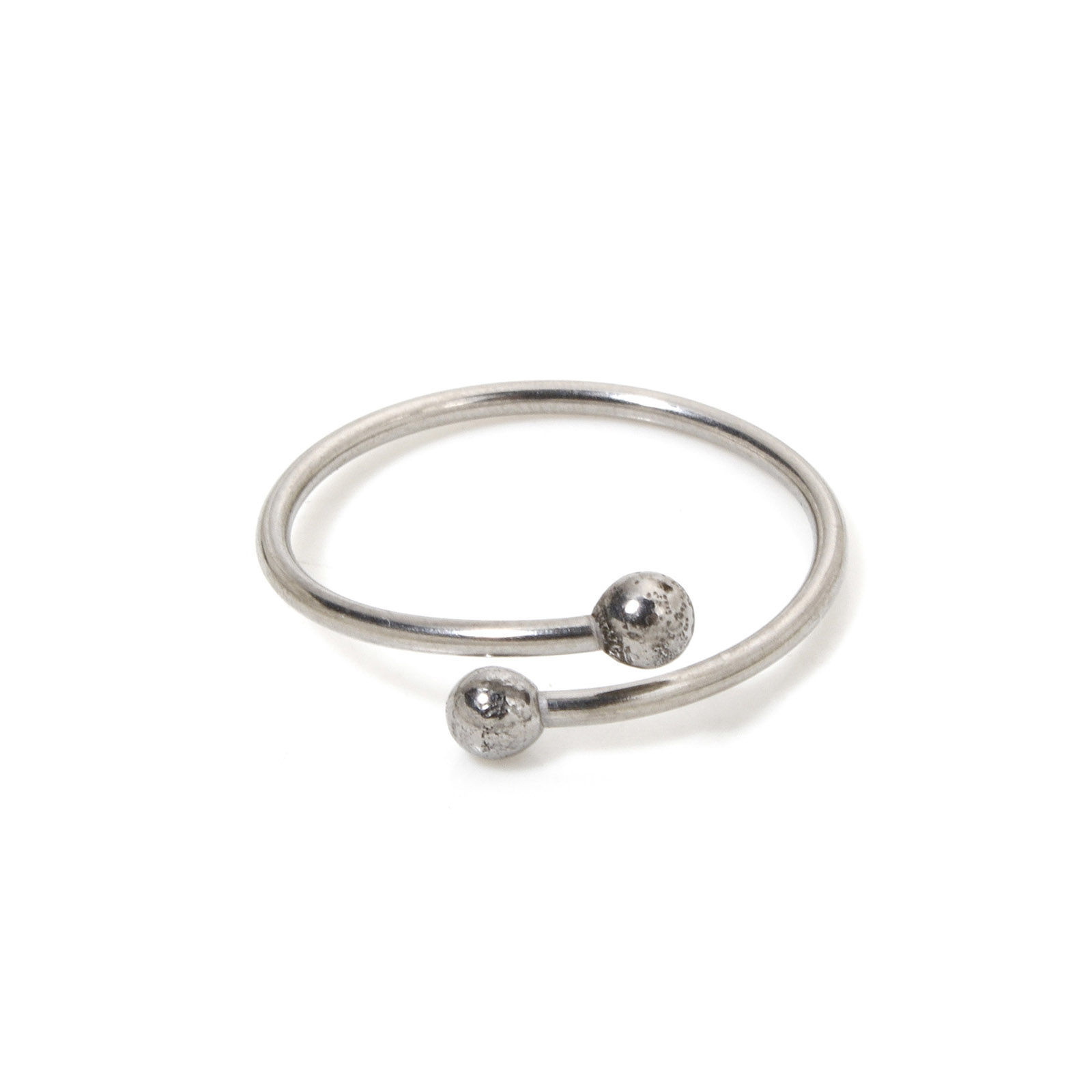 Picture of 10 PCs 304 Stainless Steel Open Rings Silver Tone 17.3mm(US Size 7)