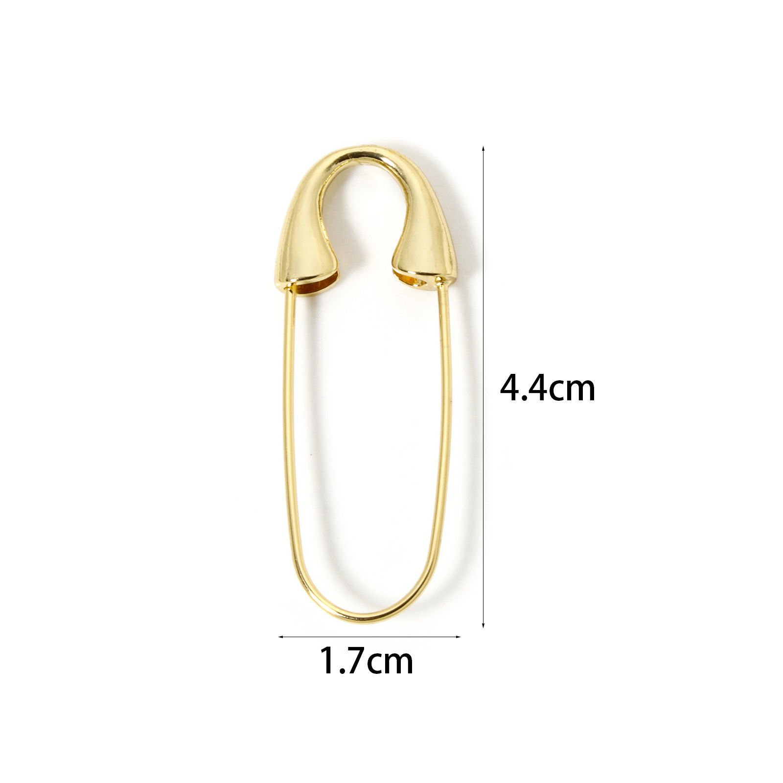 Изображение 2 ШТ Экологичный Изысканный 18K настоящее золото с покрытием Латунь Броши с английской булавкой Для женщин Партия 4.4см x 1.7см