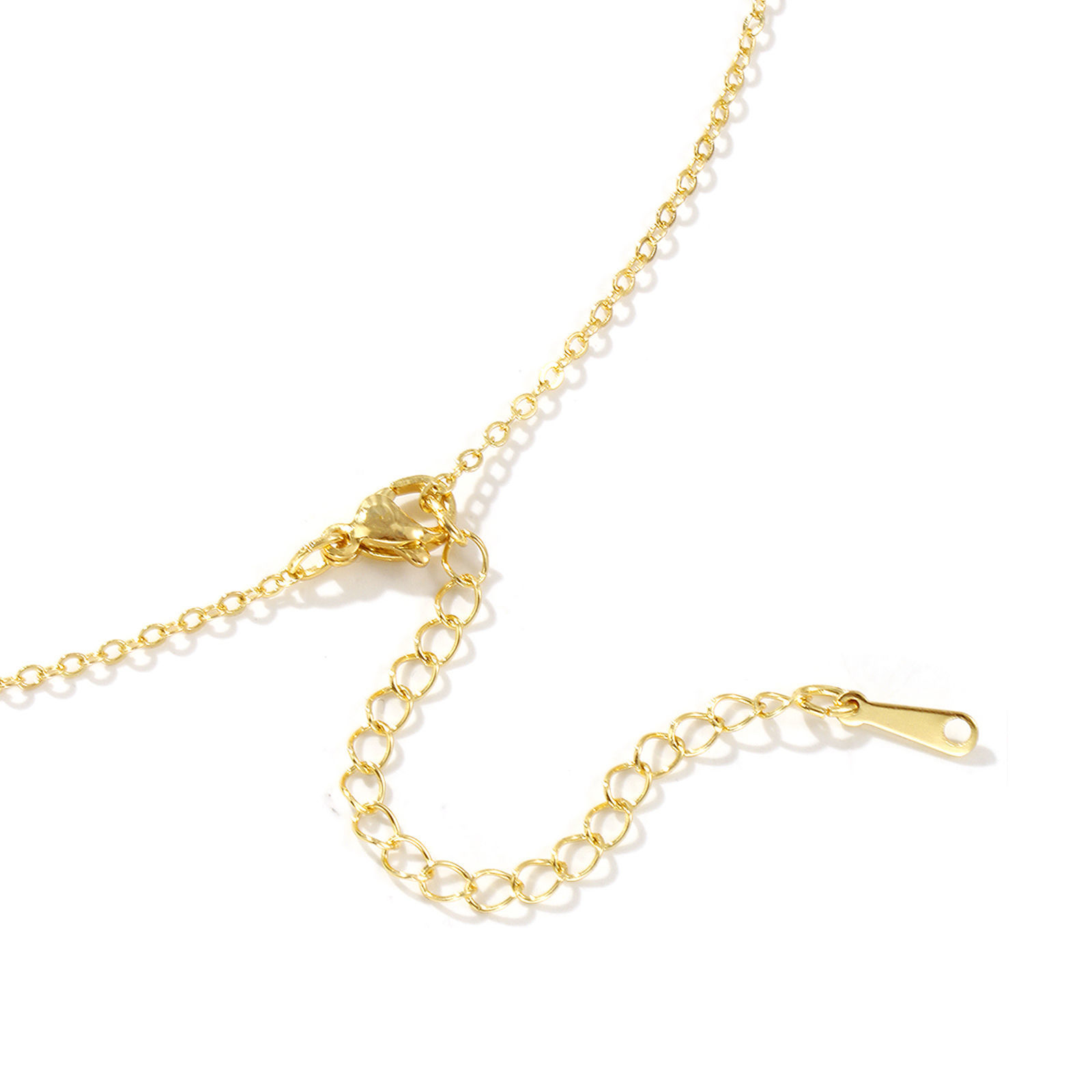 Bild von 18K Echtgold plattiert Kreuz Gliederketten Ankh ägyptisches Kreuz Anhänger Halskette, Messing 46cm + 6cm, Für Frauen, Hohl, Retro Religiös Geschenk, Umweltfreundlich, 1 Strang