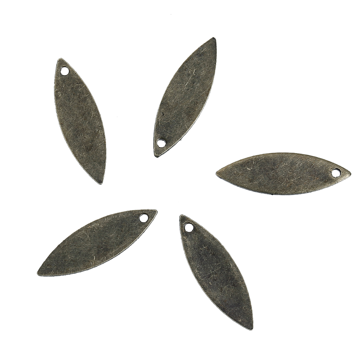 Image de Breloque en Laiton Marquise Bronze Antique 16mm x 5mm, 20 Pcs