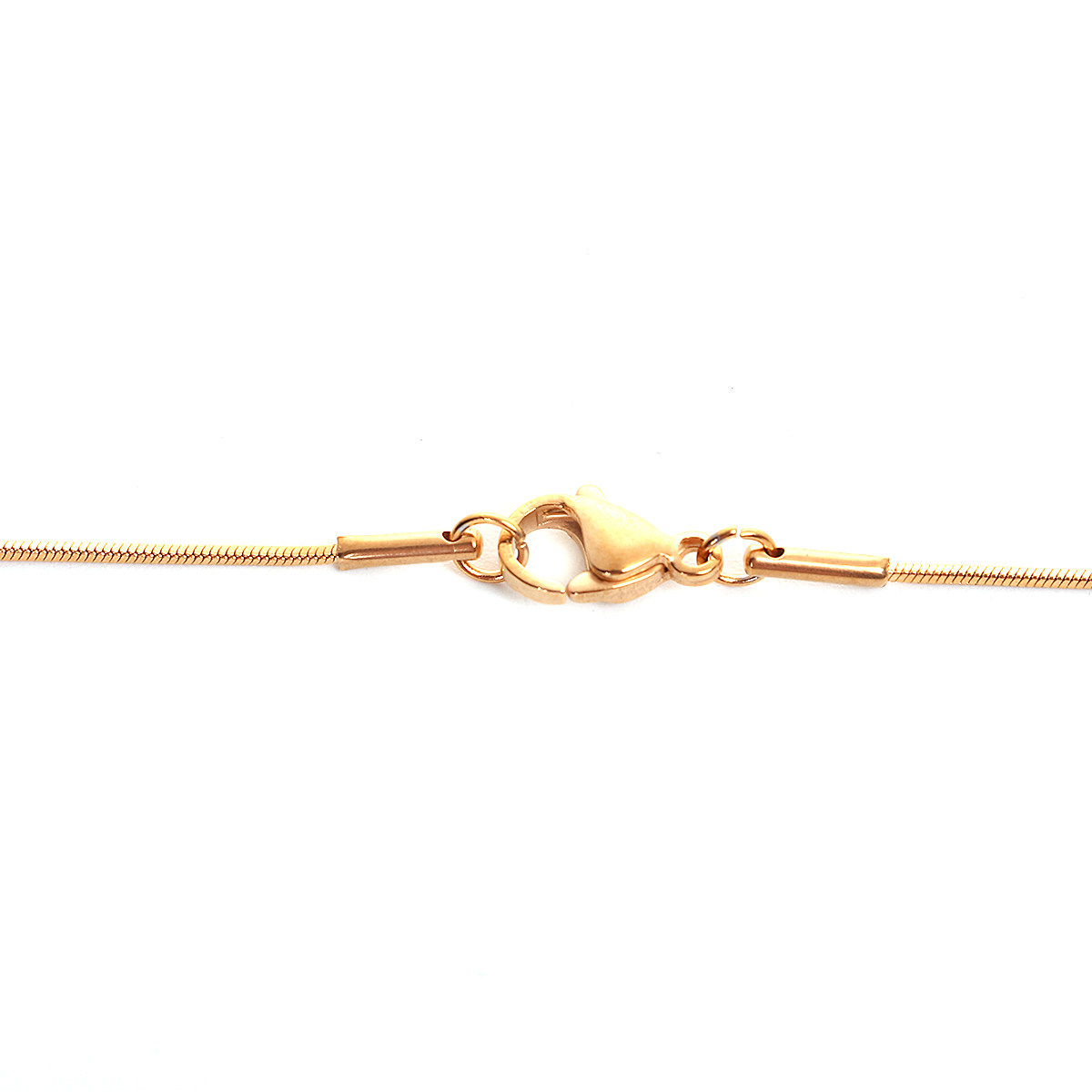 Picture of 1 Piece Vacuum Plating 304 Stainless Steel Snake Chain Necklace For DIY Jewelry Making Gold Plated 45.5cm(17 7/8") long, Chain Size: 0.8mm