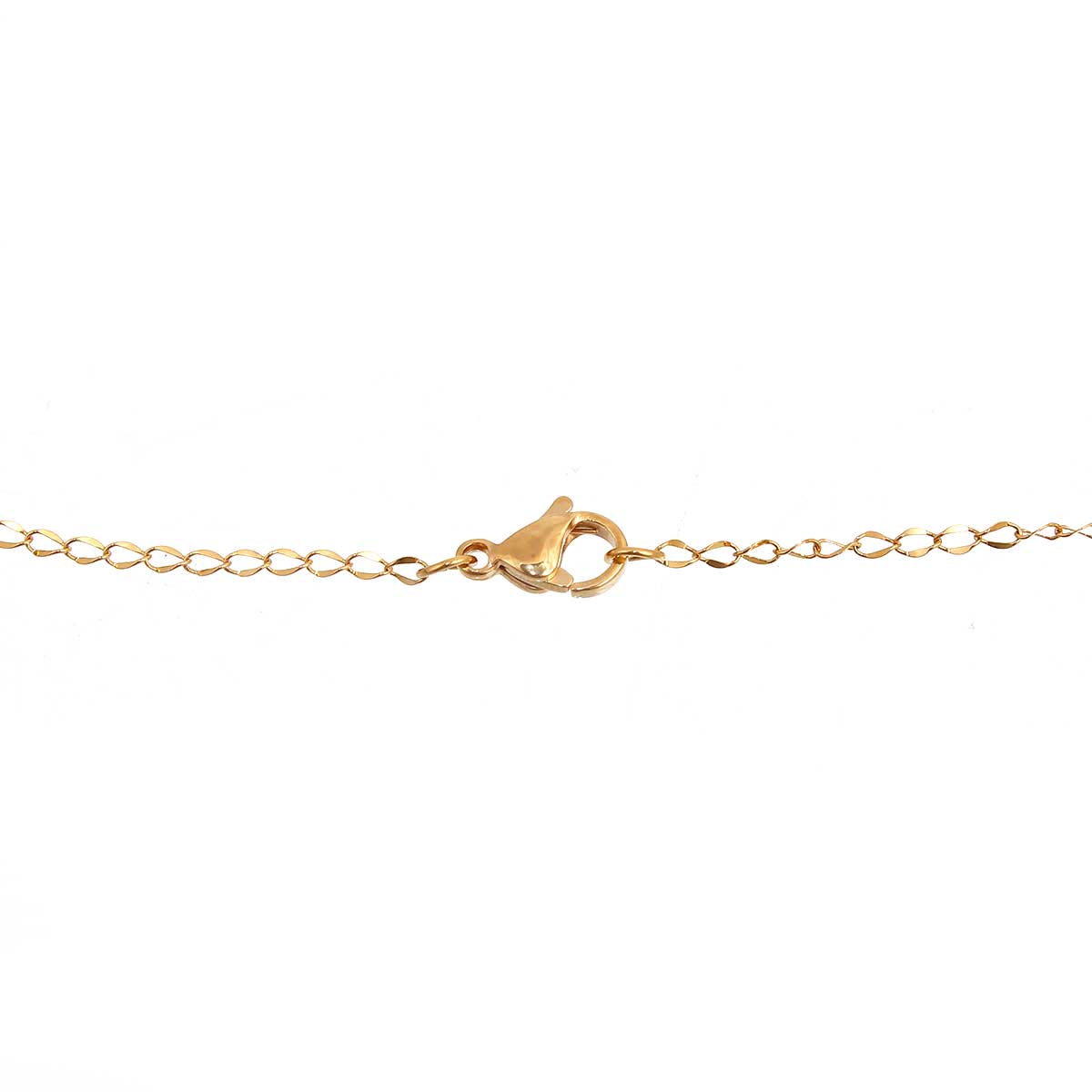 1 本 304ステンレス鋼 喜平チェーン ネックレス 金メッキ 45cm長さ、 チェーンサイズ: 3x1.8mm、 の画像