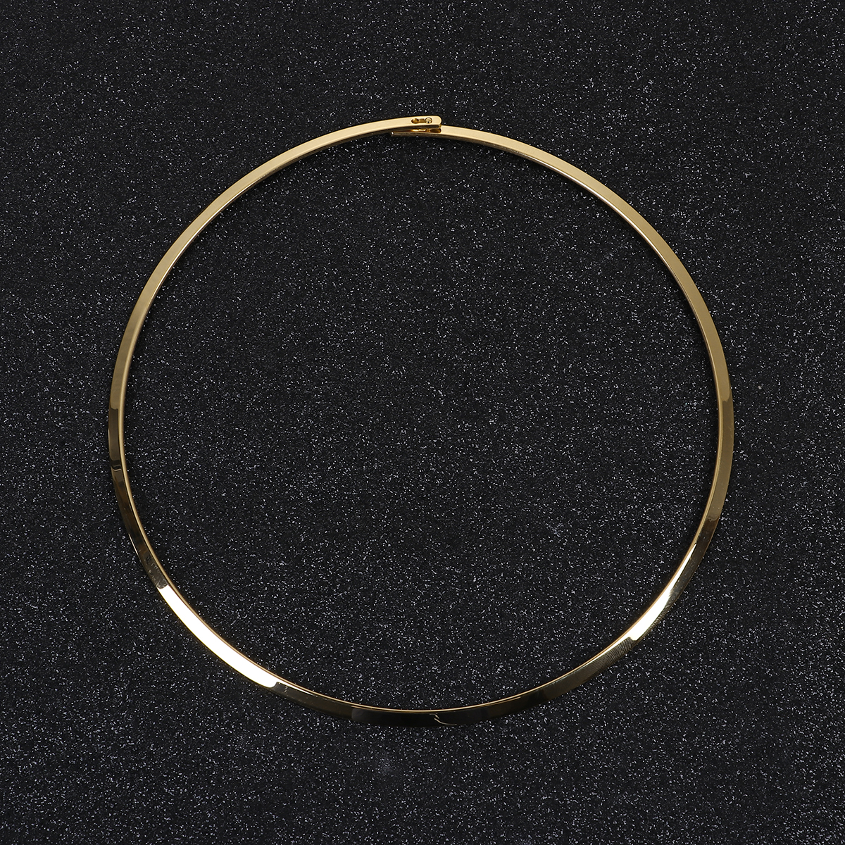 Image de 1 Pièce Collier Tour de Cou en 304 Acier Inoxydable Placage sous Vide Doré Pouvoir Ouvrir 45.5cm long