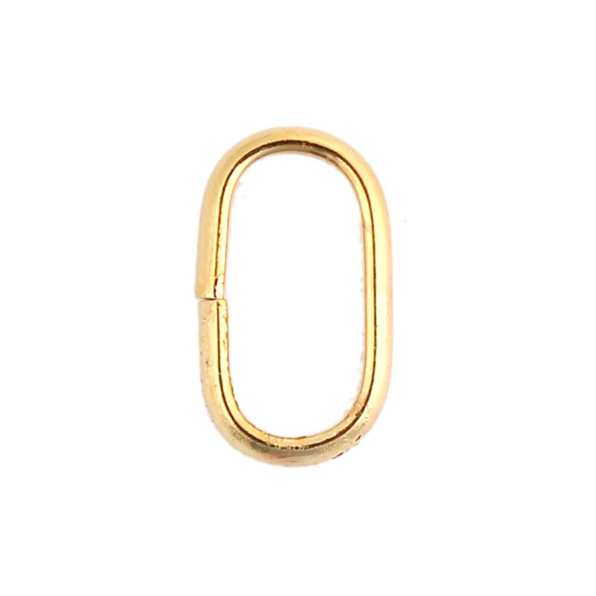 Immagine di 20 Pz 12mm x 7mm, 2mm(12 misura) Acciaio Inossidabile Aperto Stile Anello di Salto Oro Placcato Ovale