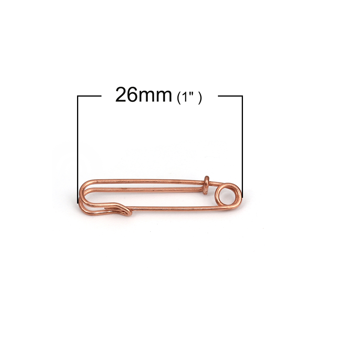 Picture of Brass Pin Brooches Antique Copper Pin 26mm(1") x 6mm( 2/8"), 20 PCs