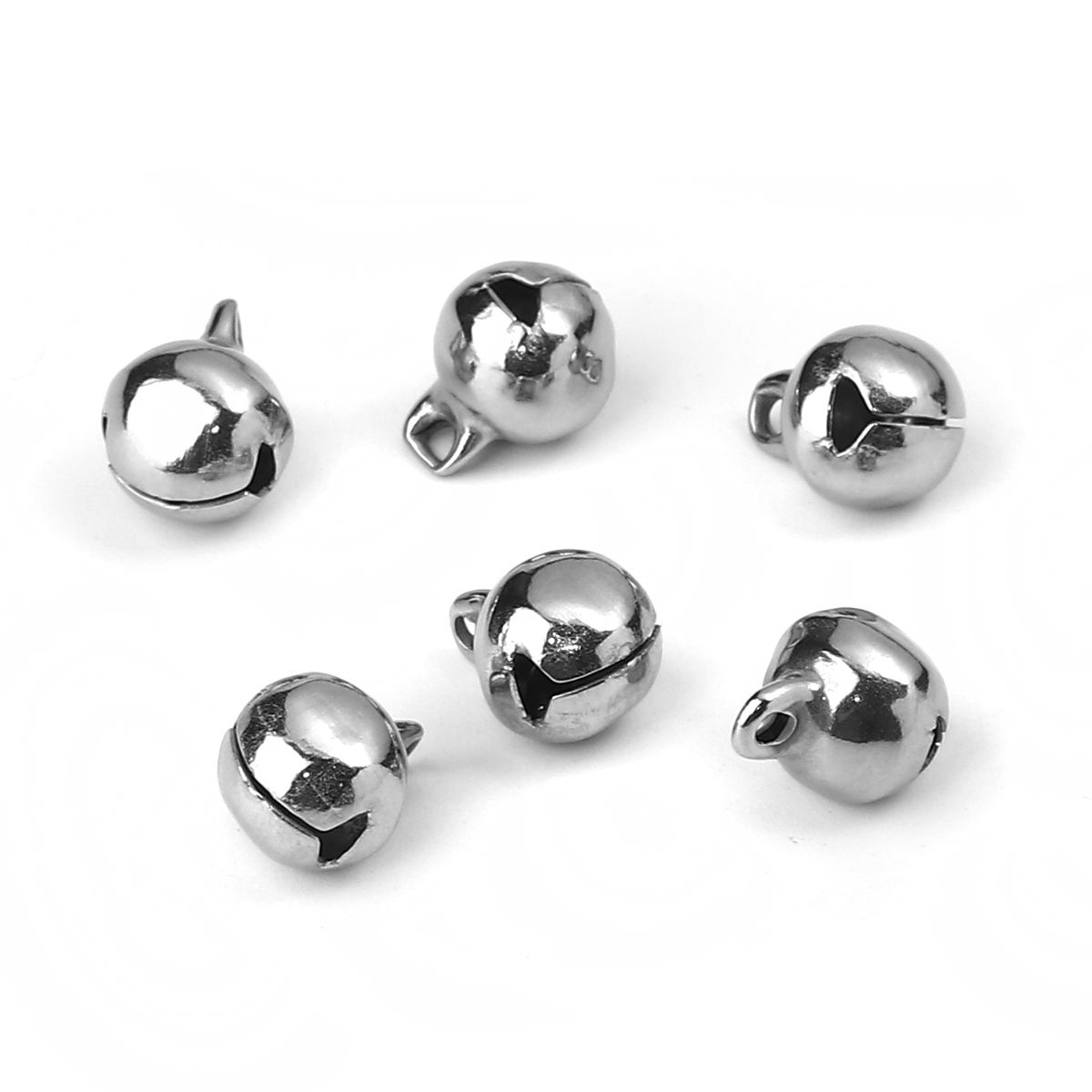 Picture of 304 Stainless Steel Charms Bell Silver Tone 13mm( 4/8") x 10mm( 3/8"), 10 PCs