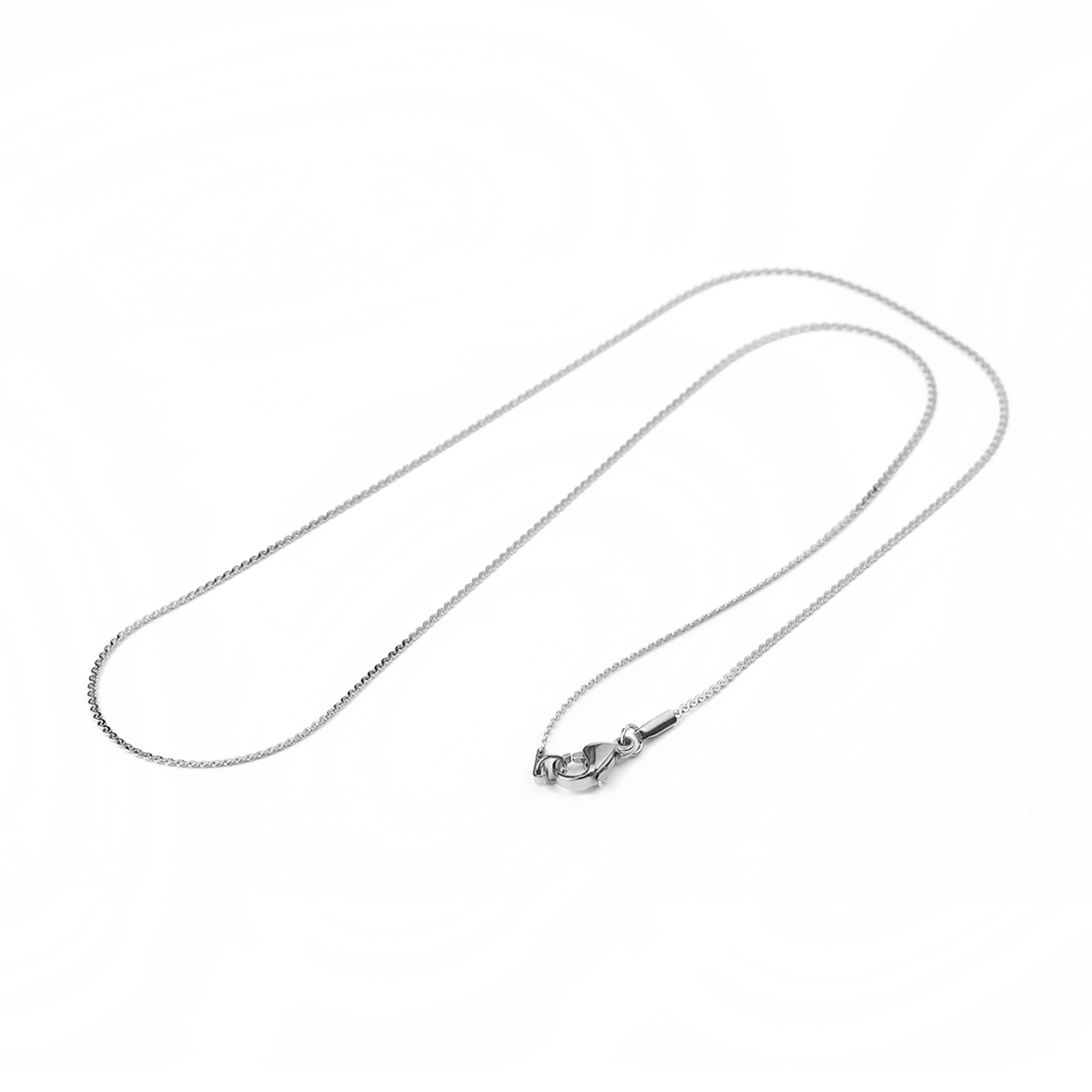 Picture of 304 Stainless Steel Link Chain Necklace S-shape Silver Tone 50.5cm(19 7/8") long, Chain Size: 1.2mm, 1 Piece