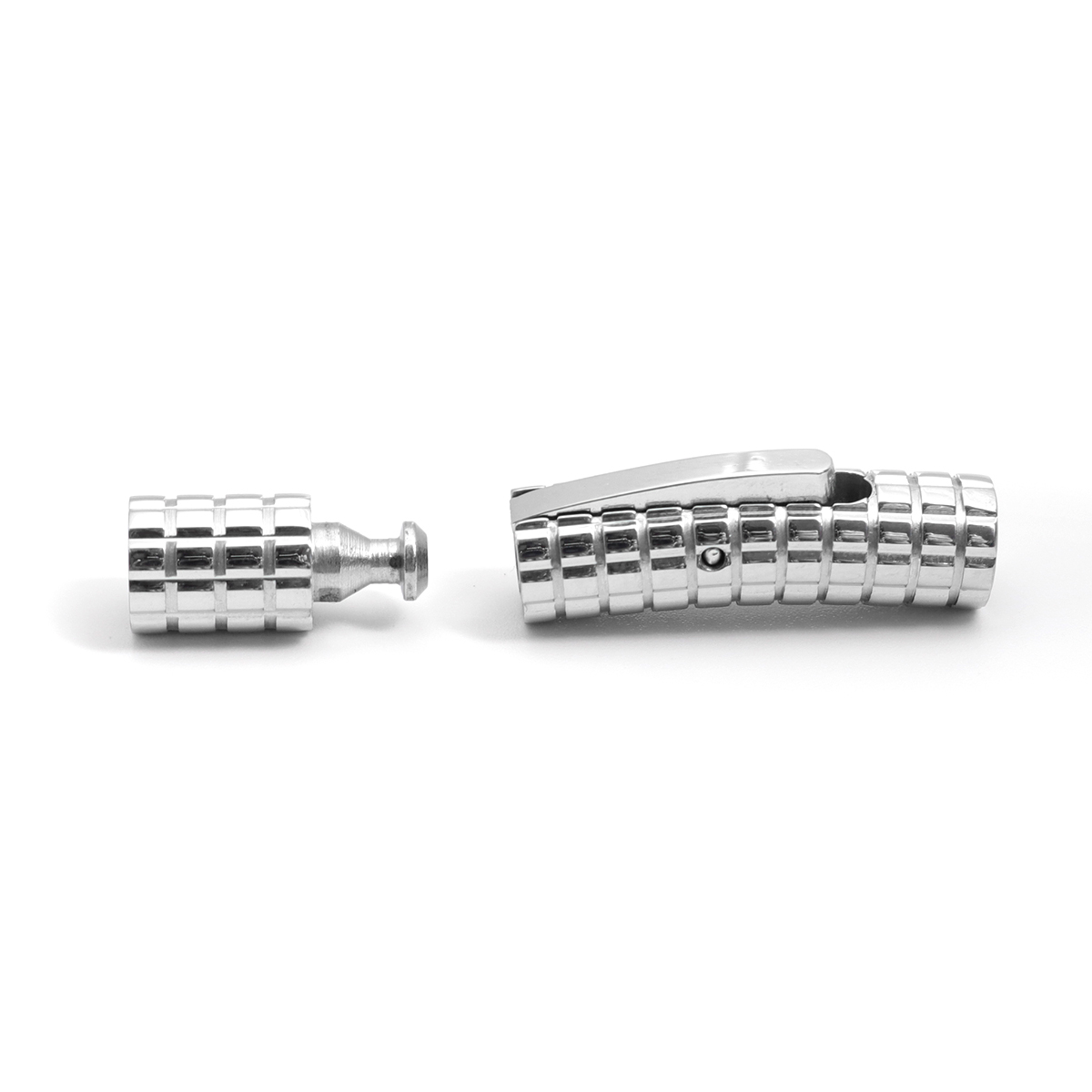 Bild von 304 Edelstahl Verschluss Zylinder Quadrat Silberfarbe 29mm x 7mm, 1 Stück