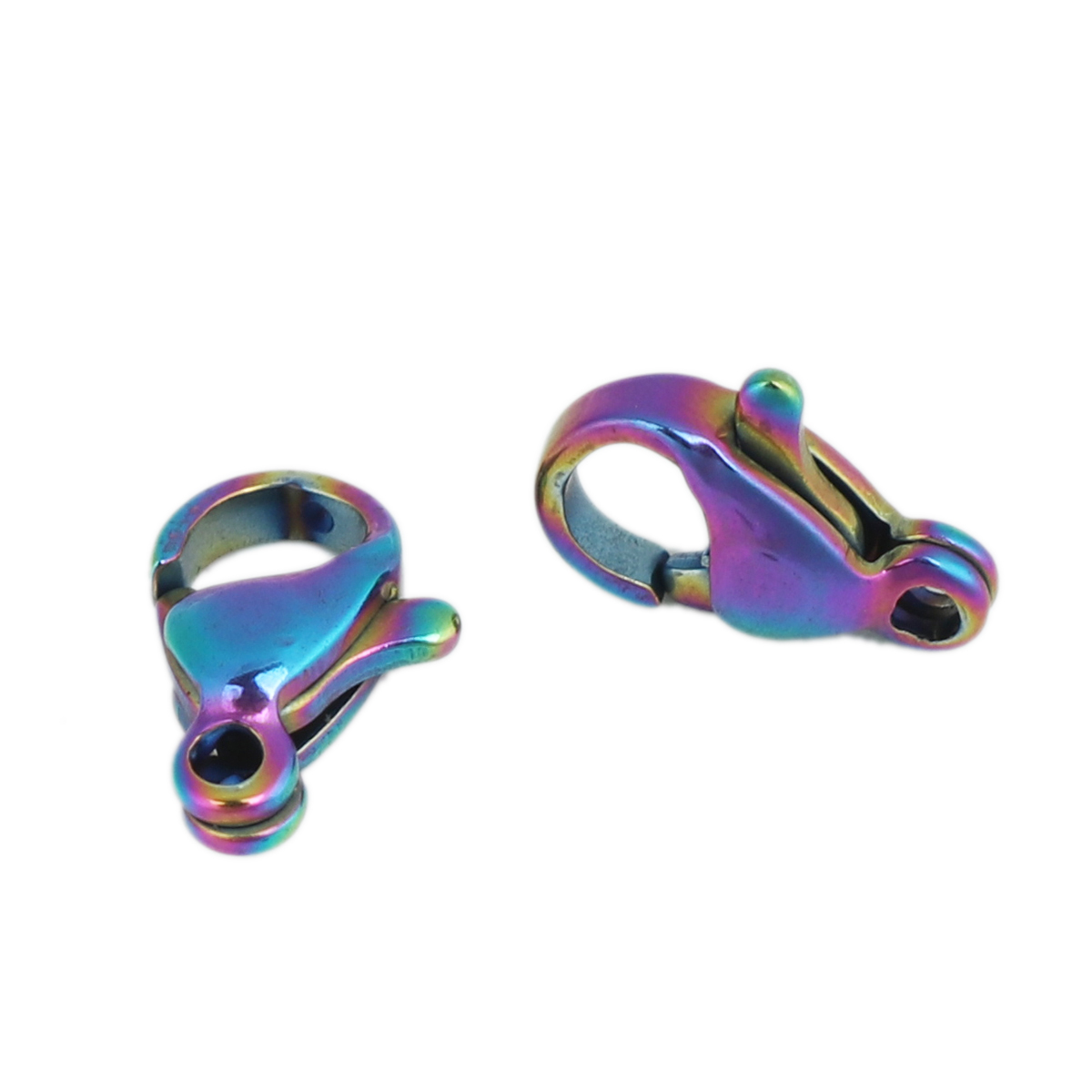 Immagine di Lega di Zinco Fibbia Aragosta Multicolore 10mm x 6mm, 10 Pz