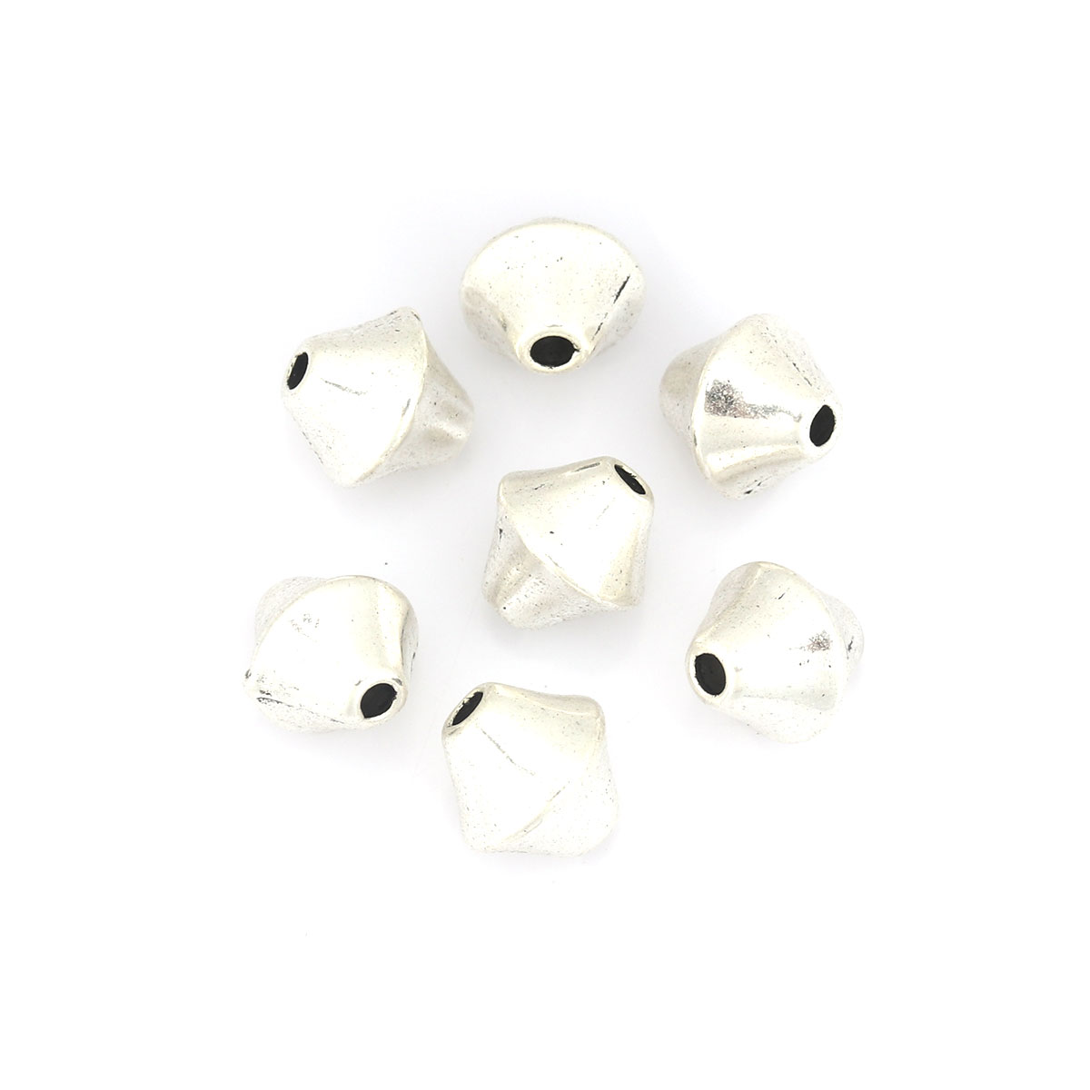 Picture of Zinc Based Alloy Spacer Beads Gyro Antique Silver Color About 10mm x 9mm, Hole: Approx 1.7mm, 20 PCs