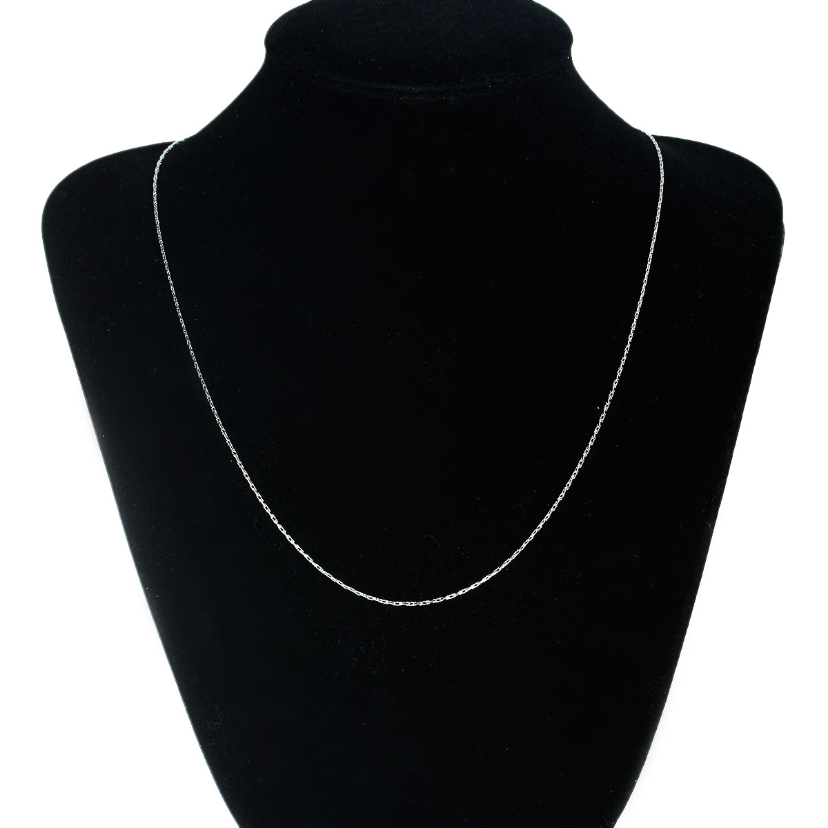 Picture of 304 Stainless Steel Chain Jewelry Necklace Silver Tone Approx 50.5cm(19 7/8") long, Chain Size: 1mm, 1 Piece