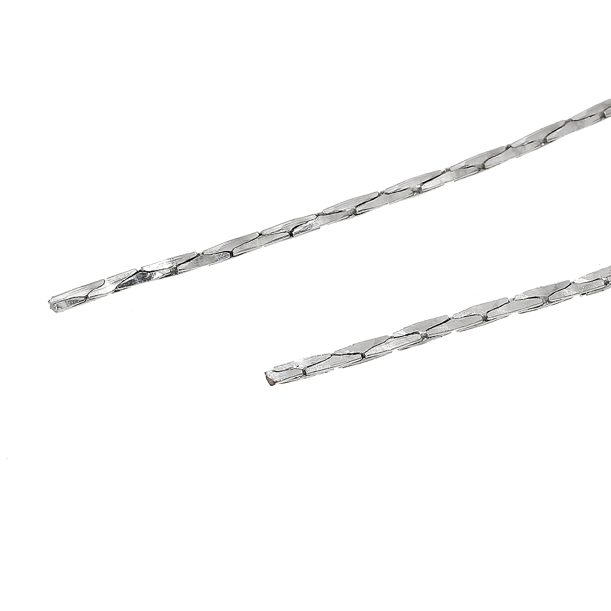 Picture of Brass Link Crimpable Chain Findings Silver Tone 0.7x0.6mm, 20 M