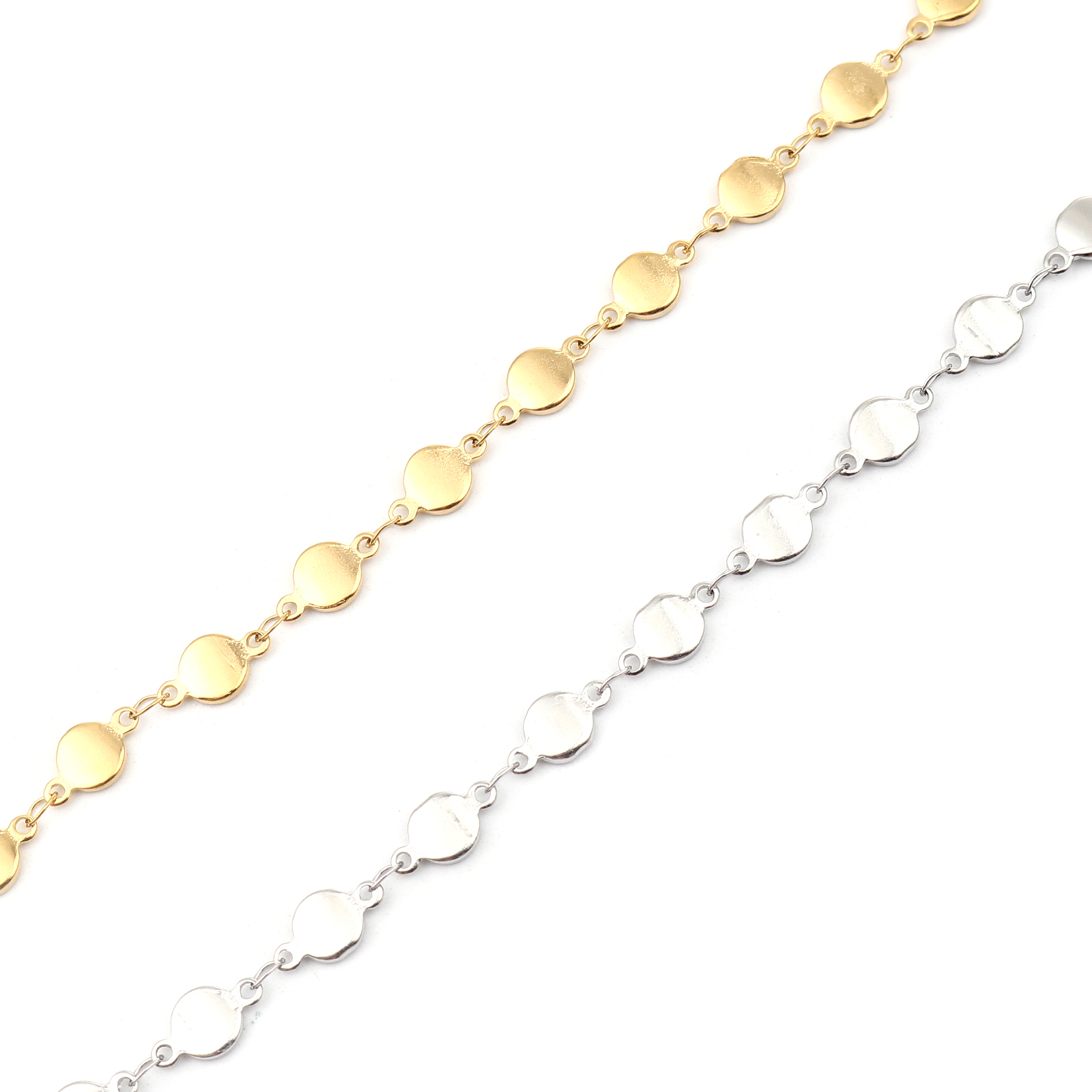 Picture of 304 Stainless Steel Anklet Silver Tone Round Heart 1 Piece