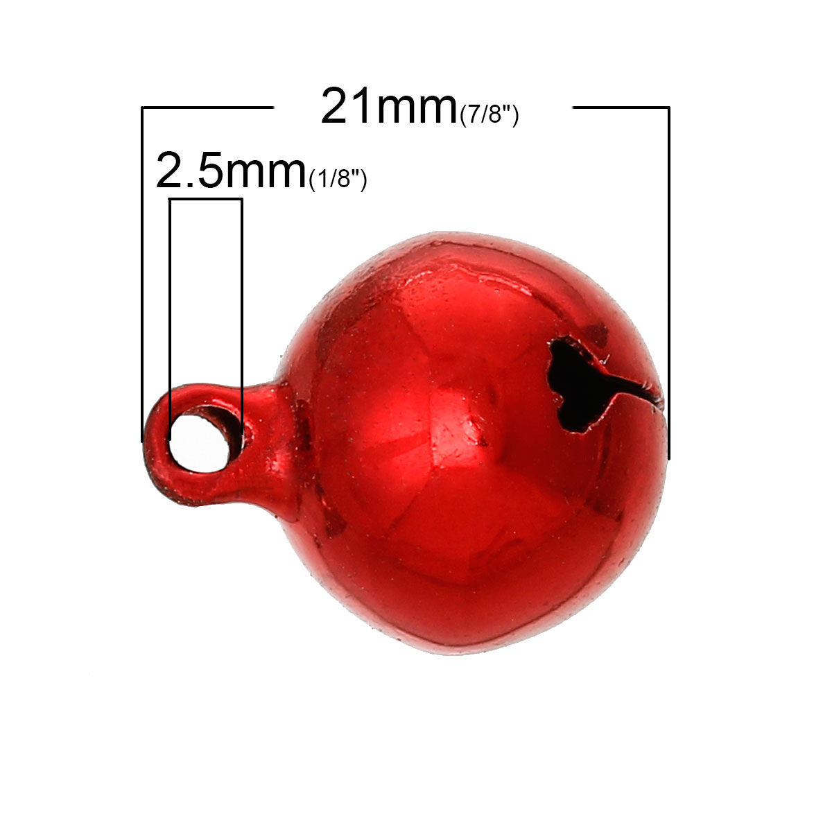 真鍮 チャーム ペンダント クリスマス・ジャラジャラベル ランダムな色 21mmx 16mm、 30 個 の画像