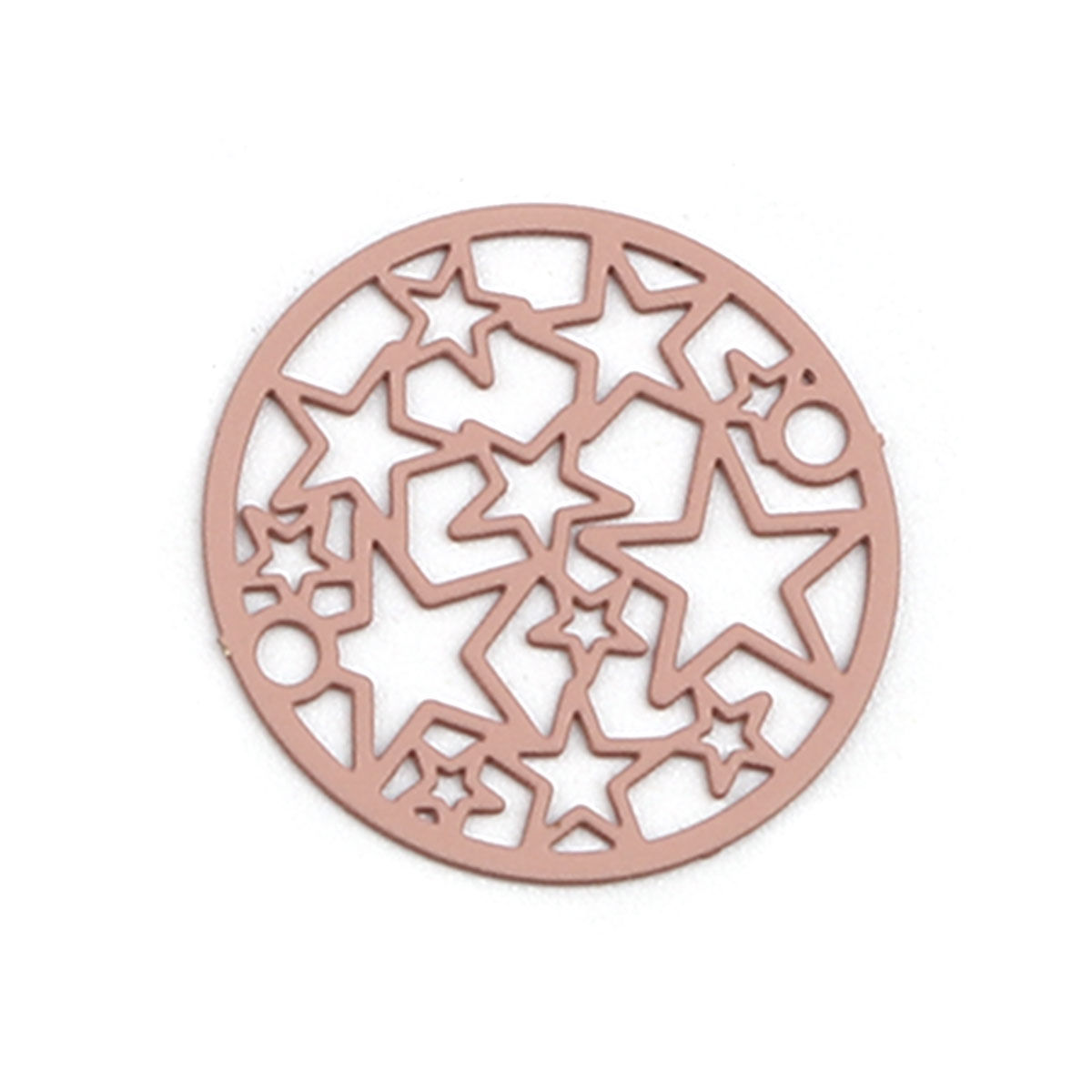 Bild von Messingfiligrane Stempelverbinder Runder blasser Pentagrammstern
