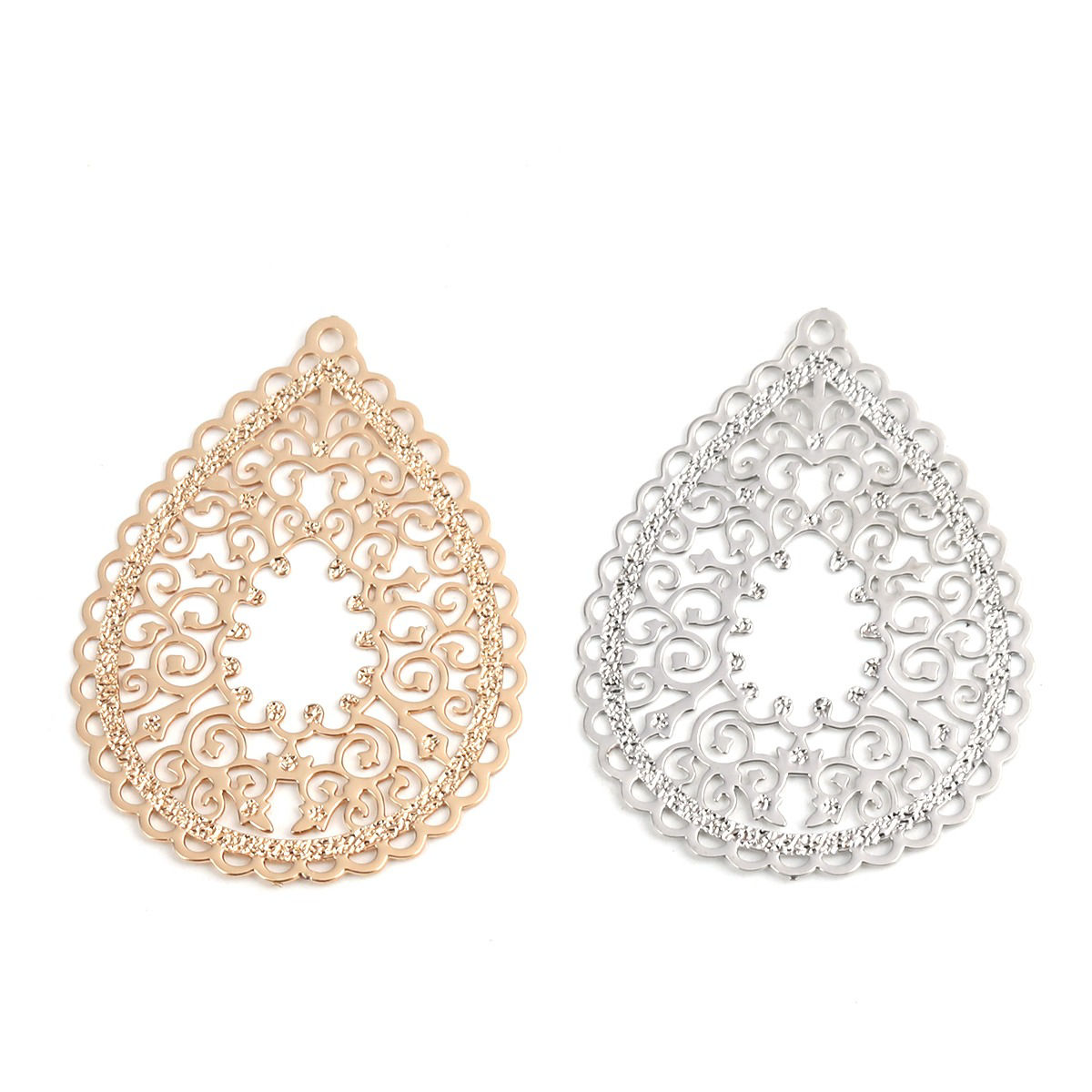 Picture of Brass Filigree Stamping Pendants Drop