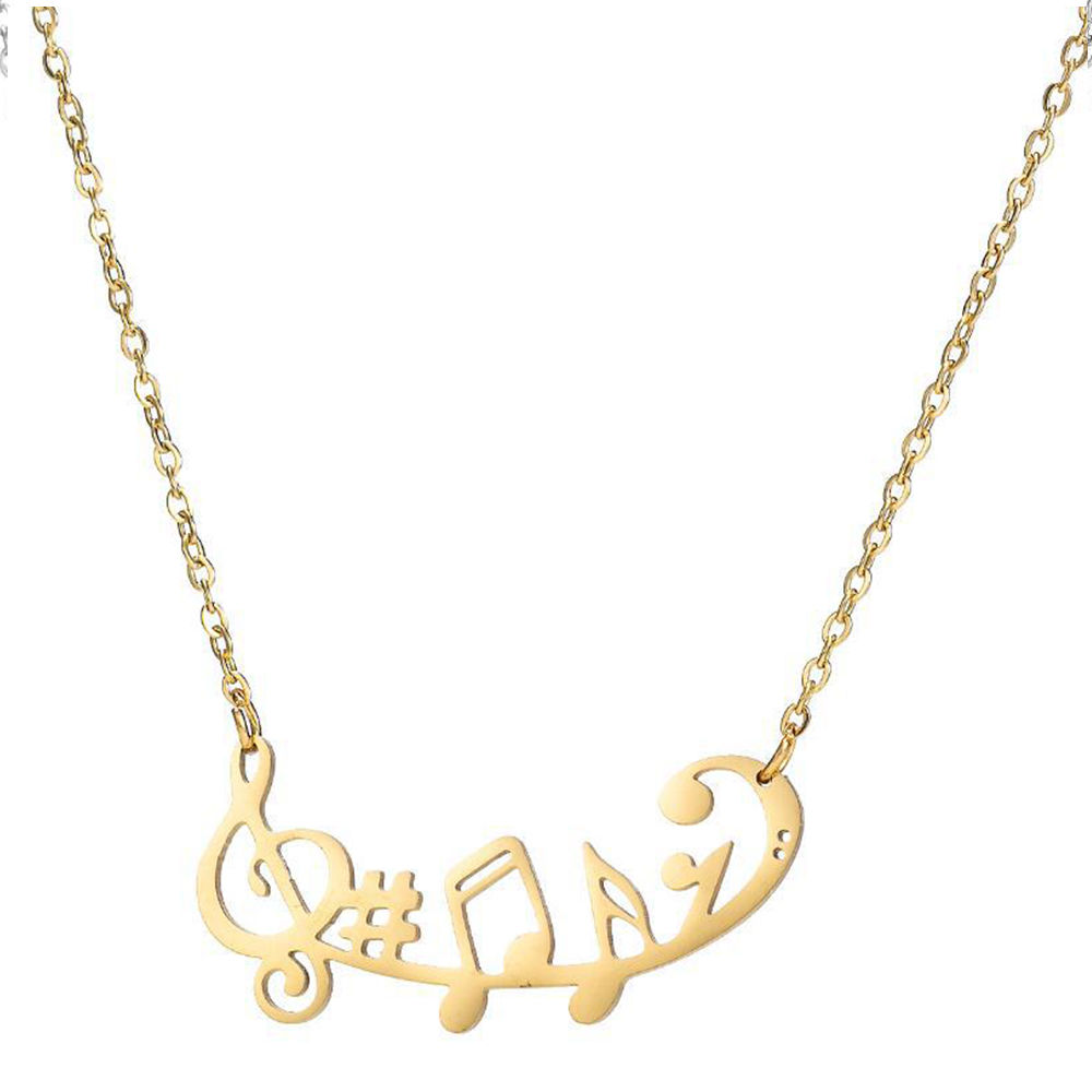 Picture of Stainless Steel Necklace Musical Note