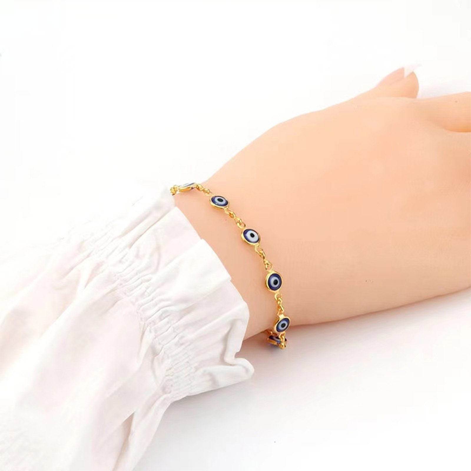 Picture of Stainless Steel Bracelets Evil Eye Enamel