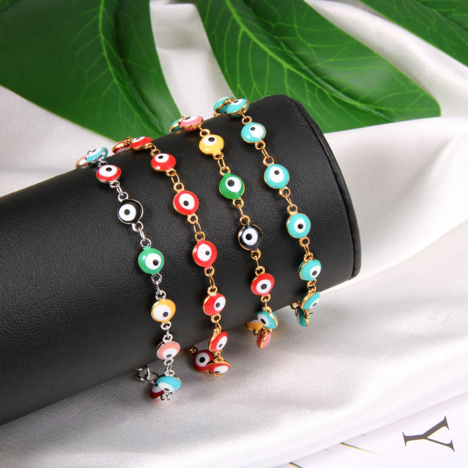 Picture of Stainless Steel Bracelets Evil Eye Enamel
