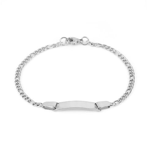 Bild von 304 Edelstahl Leere Stempeletiketten Armband Zwei Seiten 1 Strang