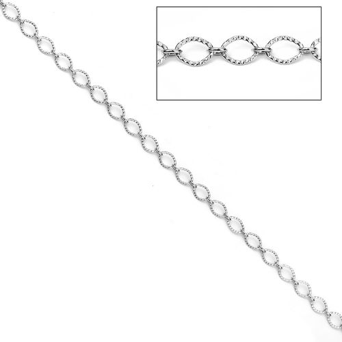 Picture of Brass Soldered Textured Link Cable Chain Findings