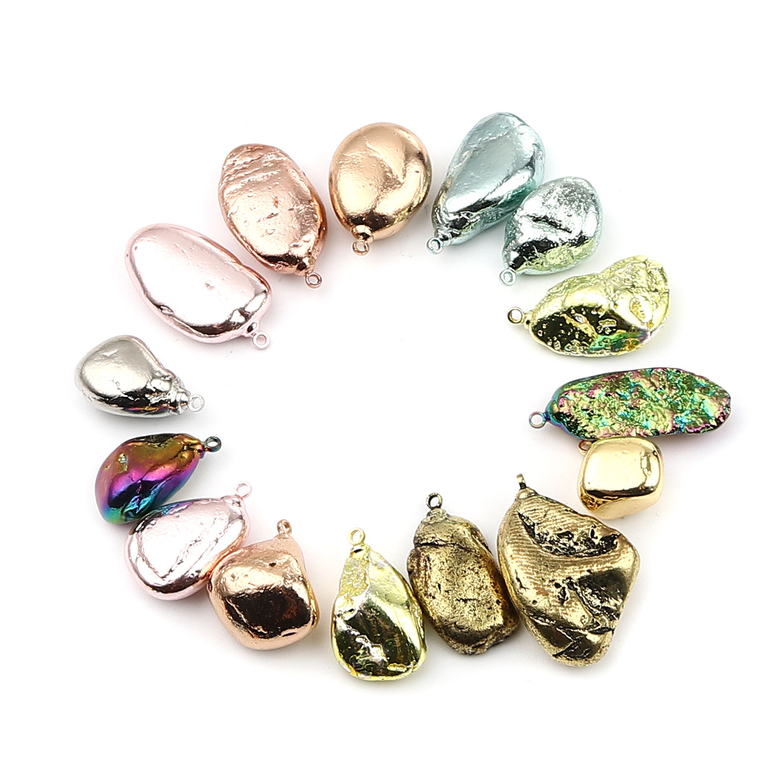 Picture of Stone & Copper Charms 3 PCs