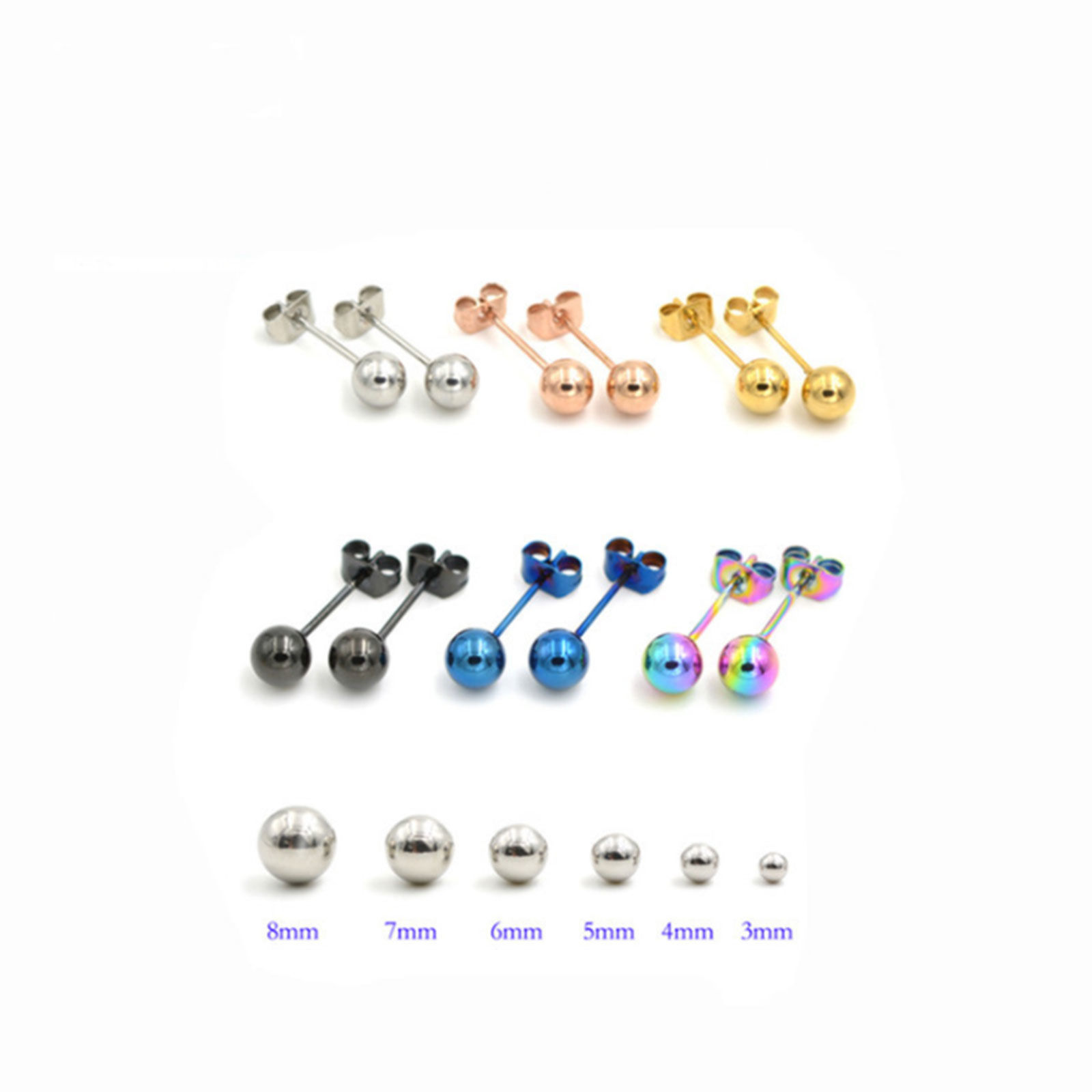 Picture of Stainless Steel Ear Post Stud Earrings
