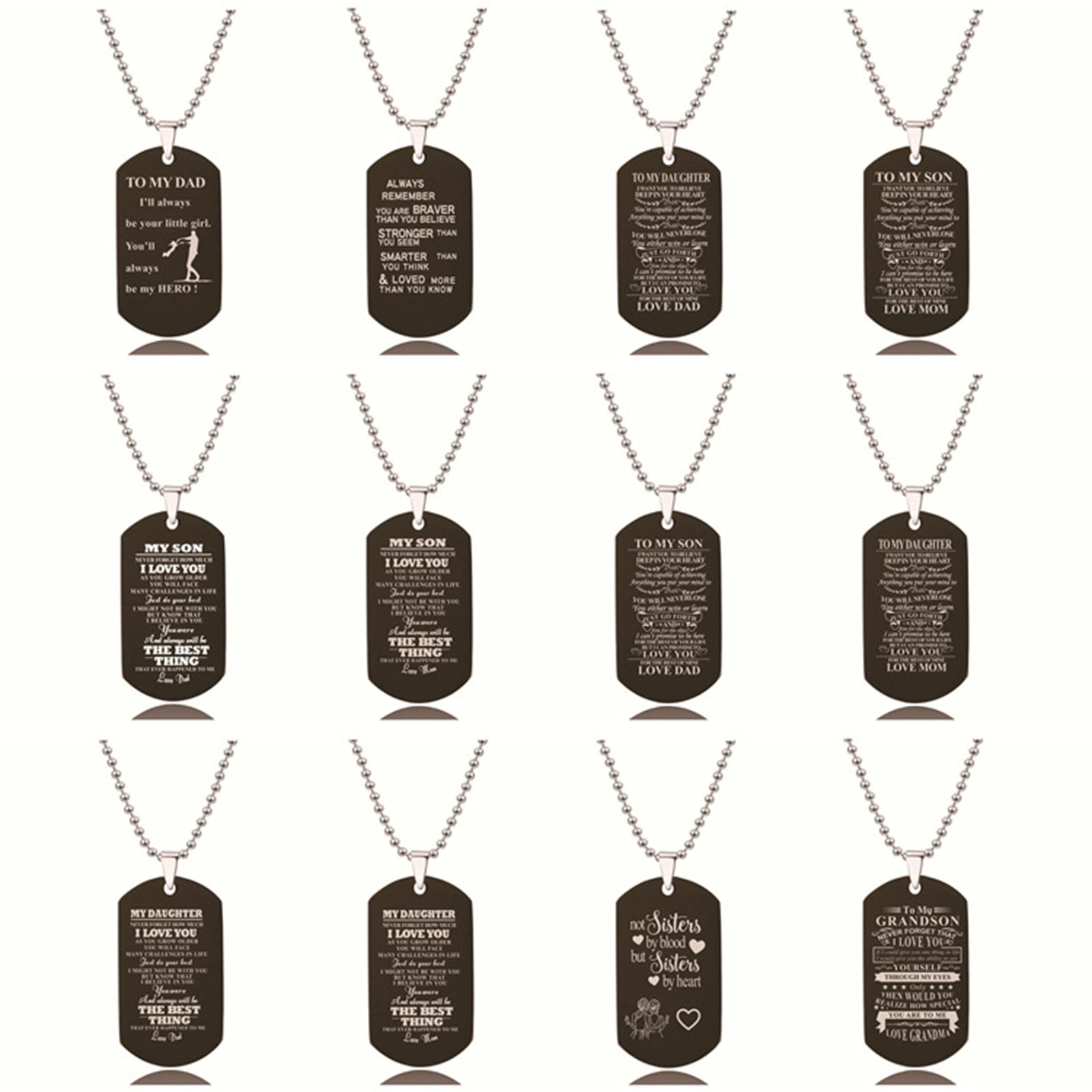 Picture of Stainless Steel Ball Chain Findings Necklace Black Envelope 60cm(23 5/8") long, 1 Piece