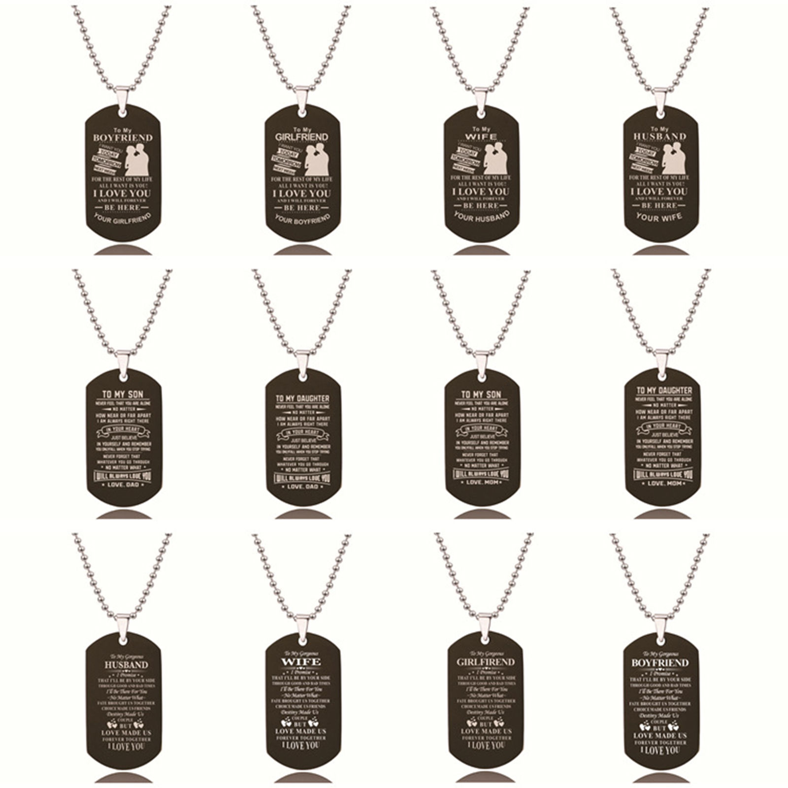 Picture of Stainless Steel Ball Chain Findings Necklace Black Envelope 60cm(23 5/8") long, 1 Piece