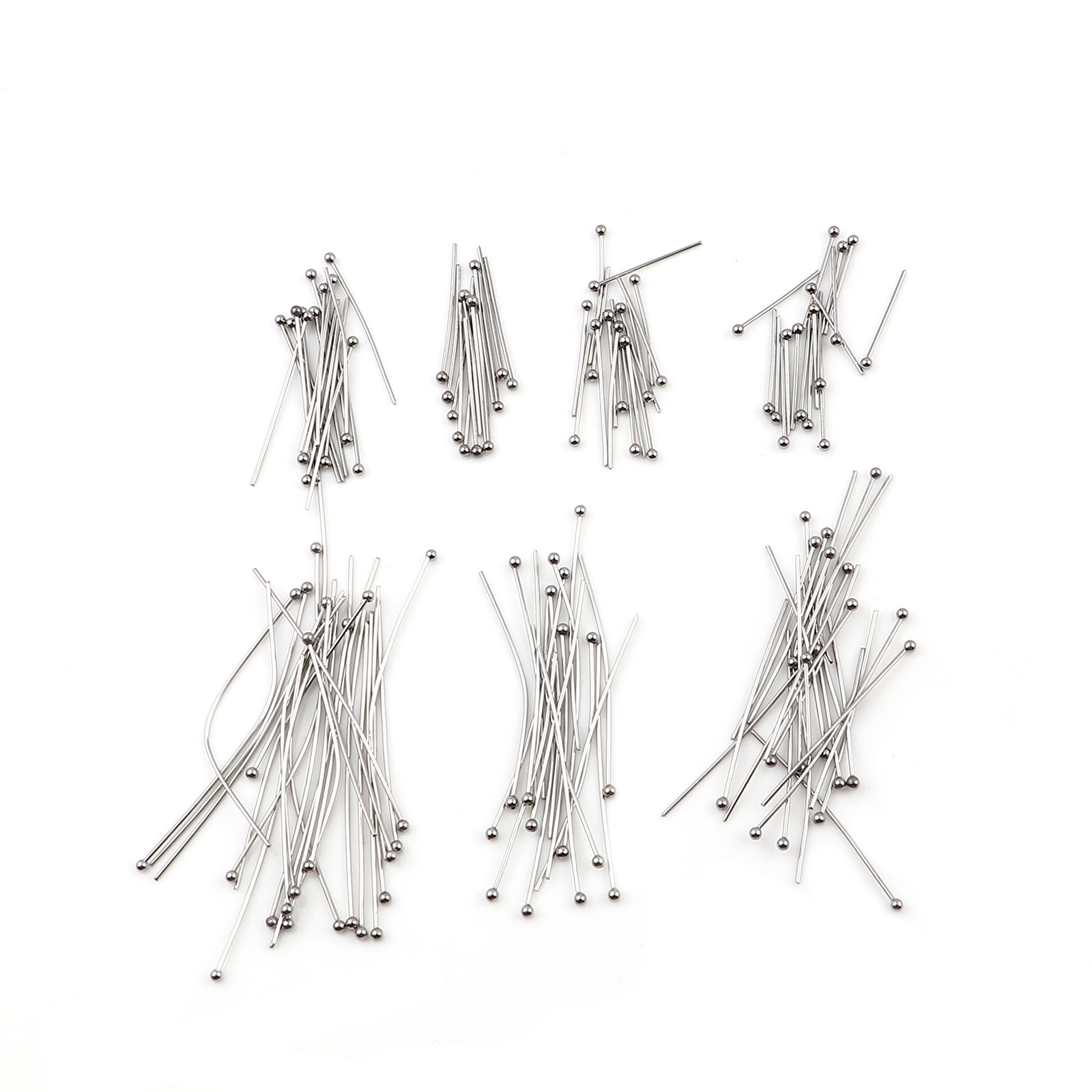 Image de (21 gauge) Aiguilles en Acier Inoxydable Argent Mat 18mm Long, 200 Pcs