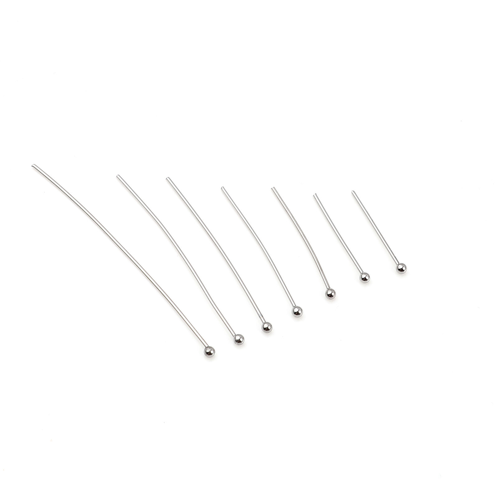 Image de (21 gauge) Aiguilles en Acier Inoxydable Argent Mat 18mm Long, 200 Pcs