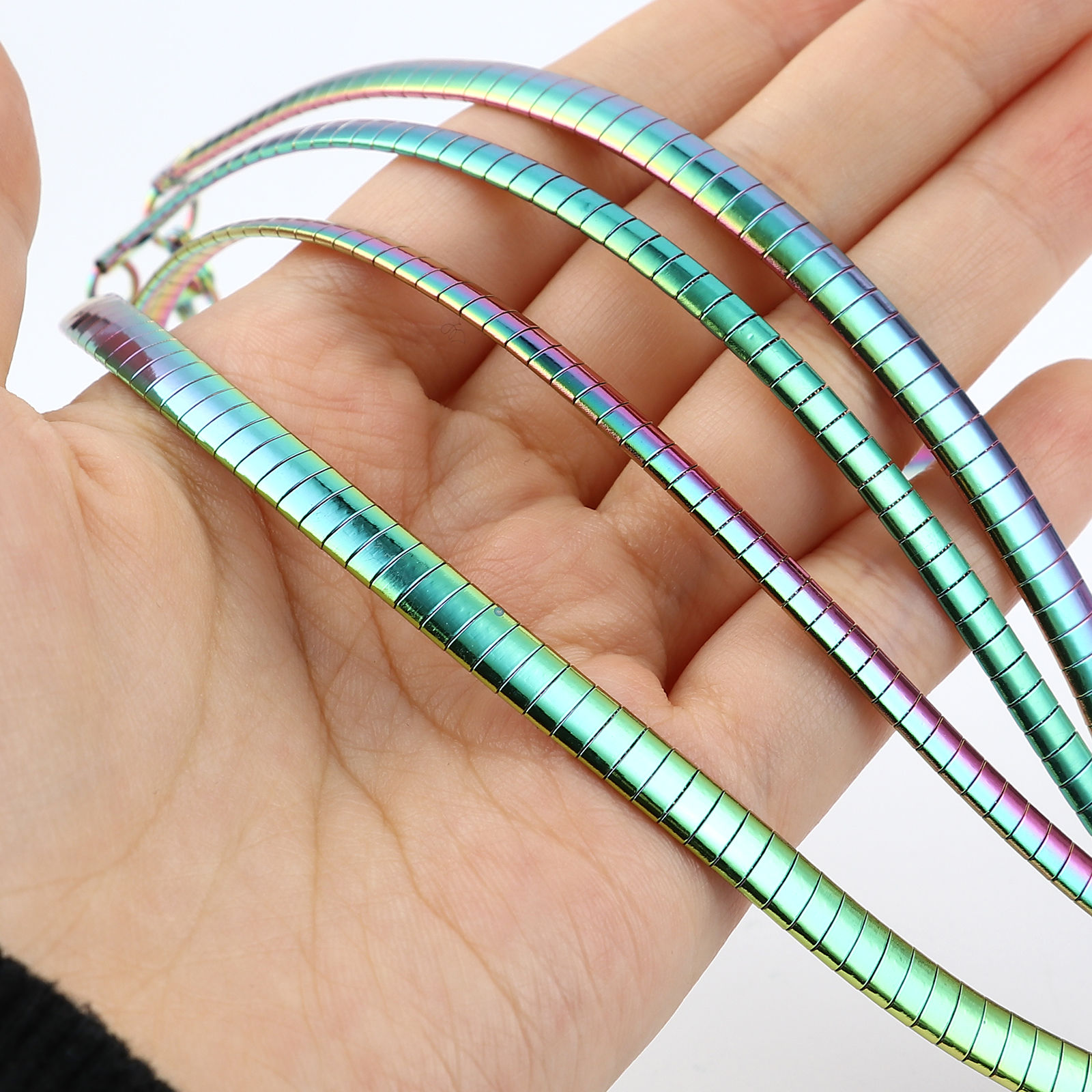 Picture of Stainless Steel Bracelets Multicolor Rectangle 19cm(7 4/8") long, 1 Piece