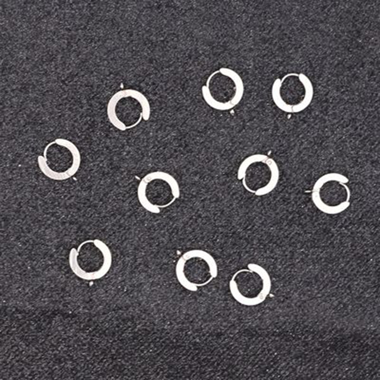 Picture of Stainless Steel Earrings Silver Tone W/ Loop 6 PCs