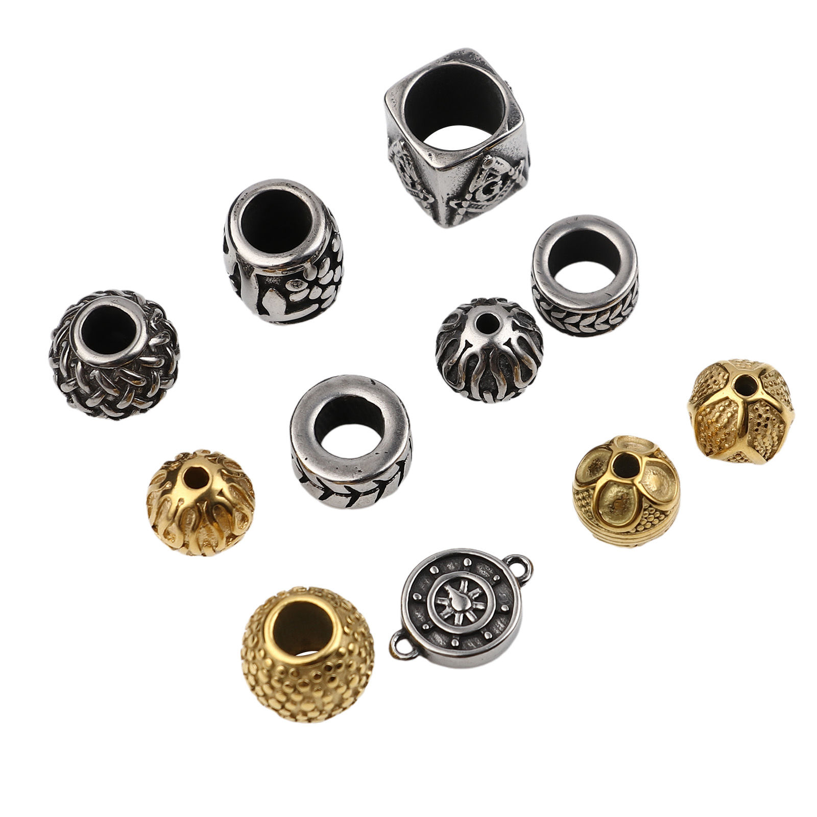 Picture of Stainless Steel Beads Cylinder Flower