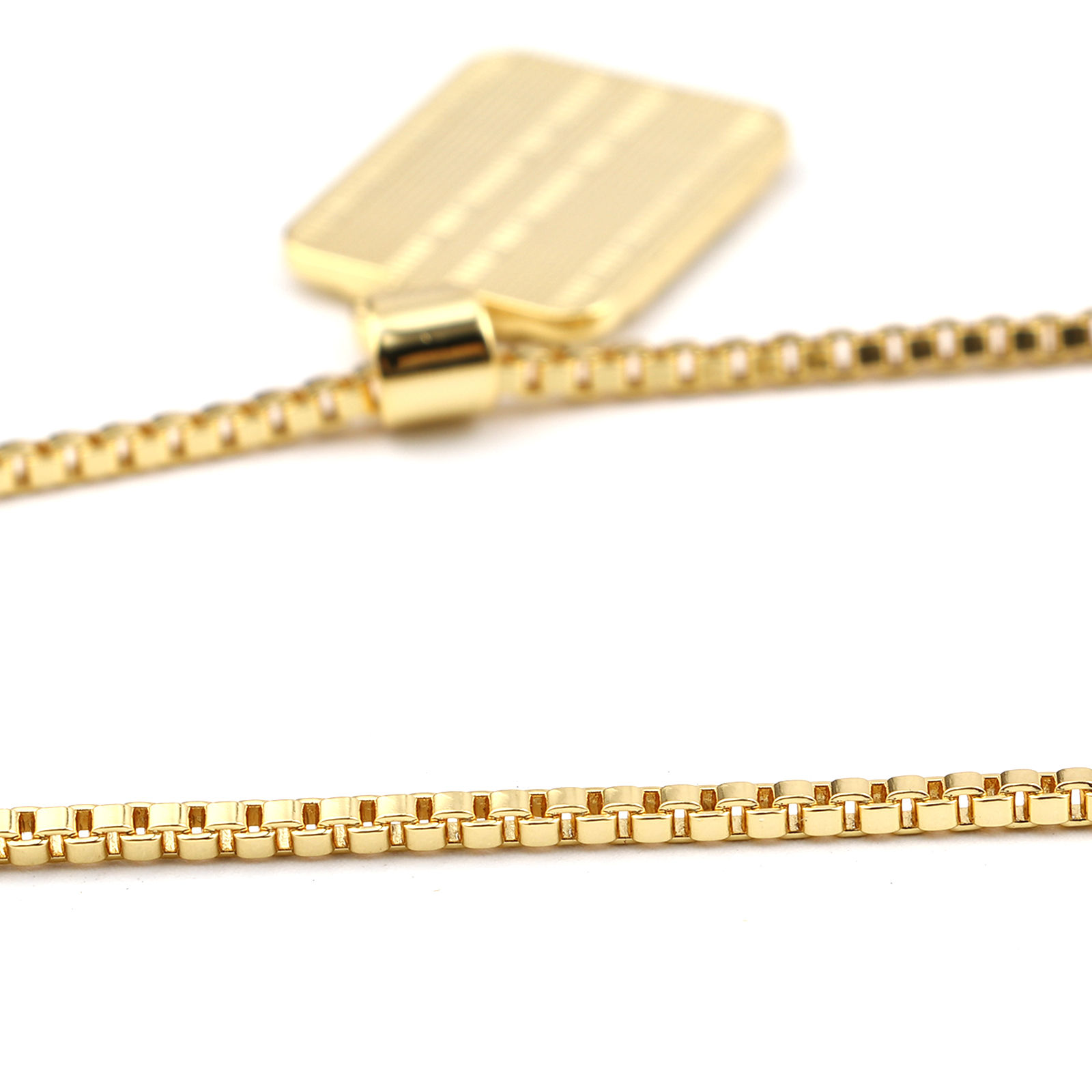 Imagen de Cobre Collares Rectángulo Mayúscula Letra 1 Unidad