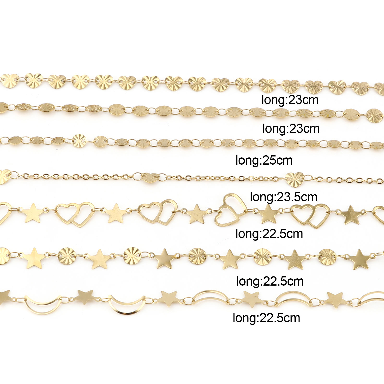 Picture of 1 Piece Vacuum Plating Stainless Steel Anklet Gold Plated