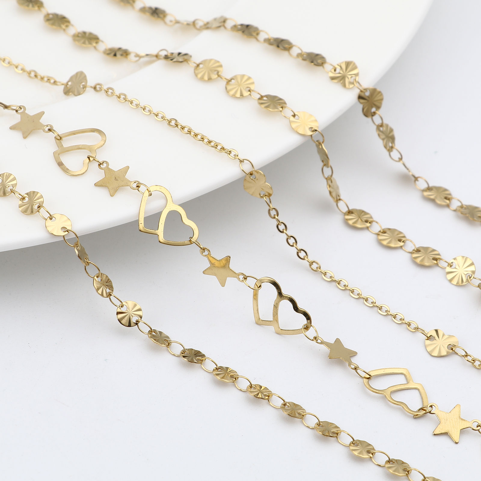 Picture of 1 Piece Vacuum Plating Stainless Steel Anklet Gold Plated