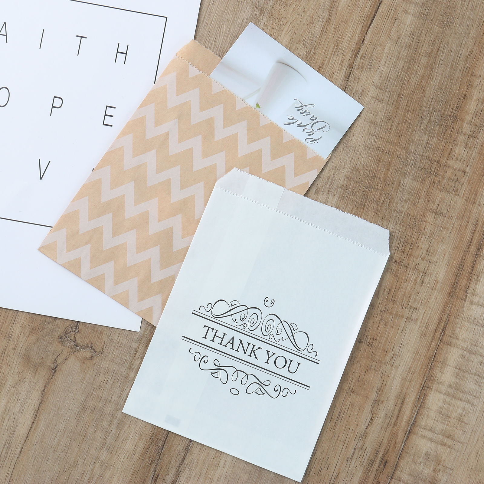 Image de Sacs en Papier en Papier Kraft Multicolore Forme Rectangle 18cm x 13cm, 1 Paquet (Environ 25 PCs/Paquet)