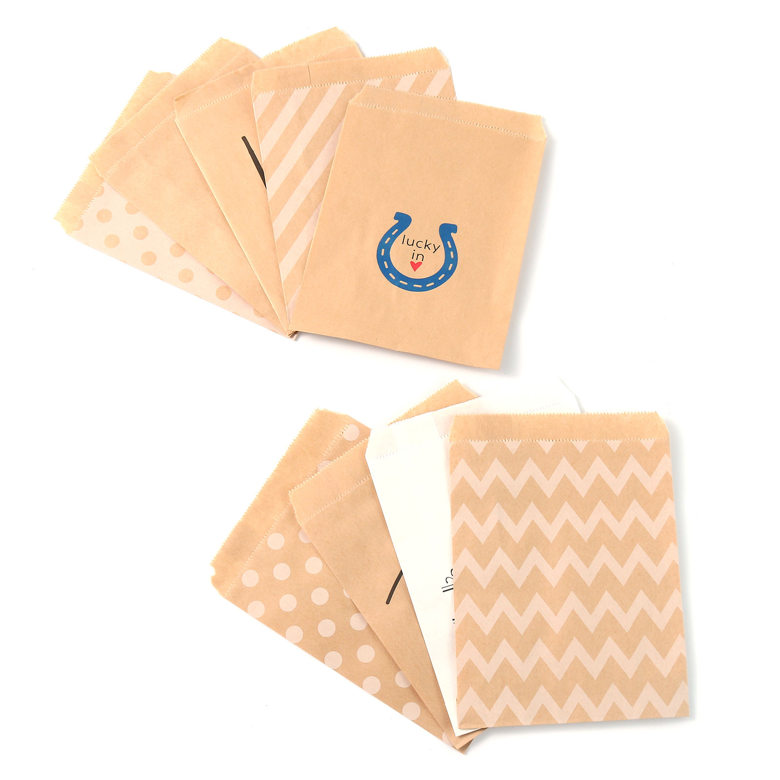 Image de Sacs en Papier en Papier Kraft Multicolore Forme Rectangle 18cm x 13cm, 1 Paquet (Environ 25 PCs/Paquet)