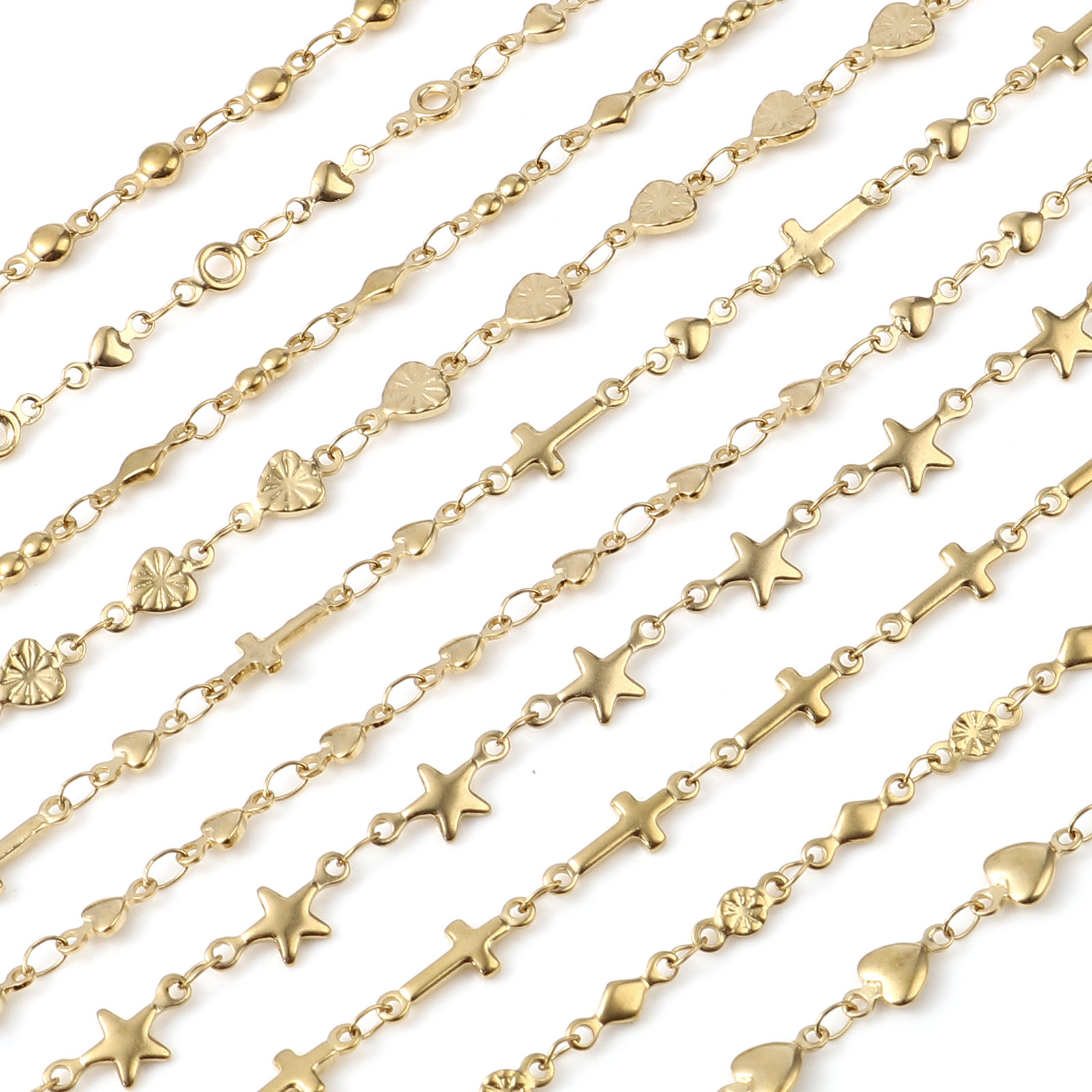 Picture of 1 Piece Vacuum Plating Stainless Steel Anklet Gold Plated