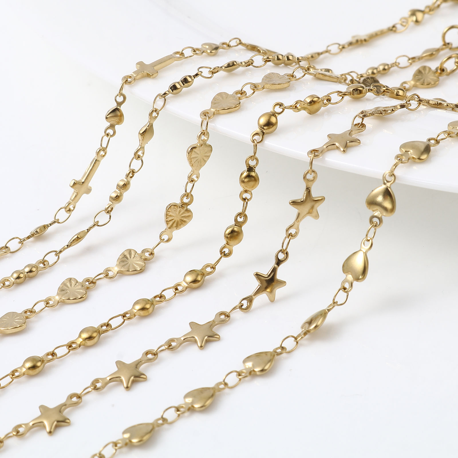 Picture of 1 Piece Vacuum Plating Stainless Steel Anklet Gold Plated