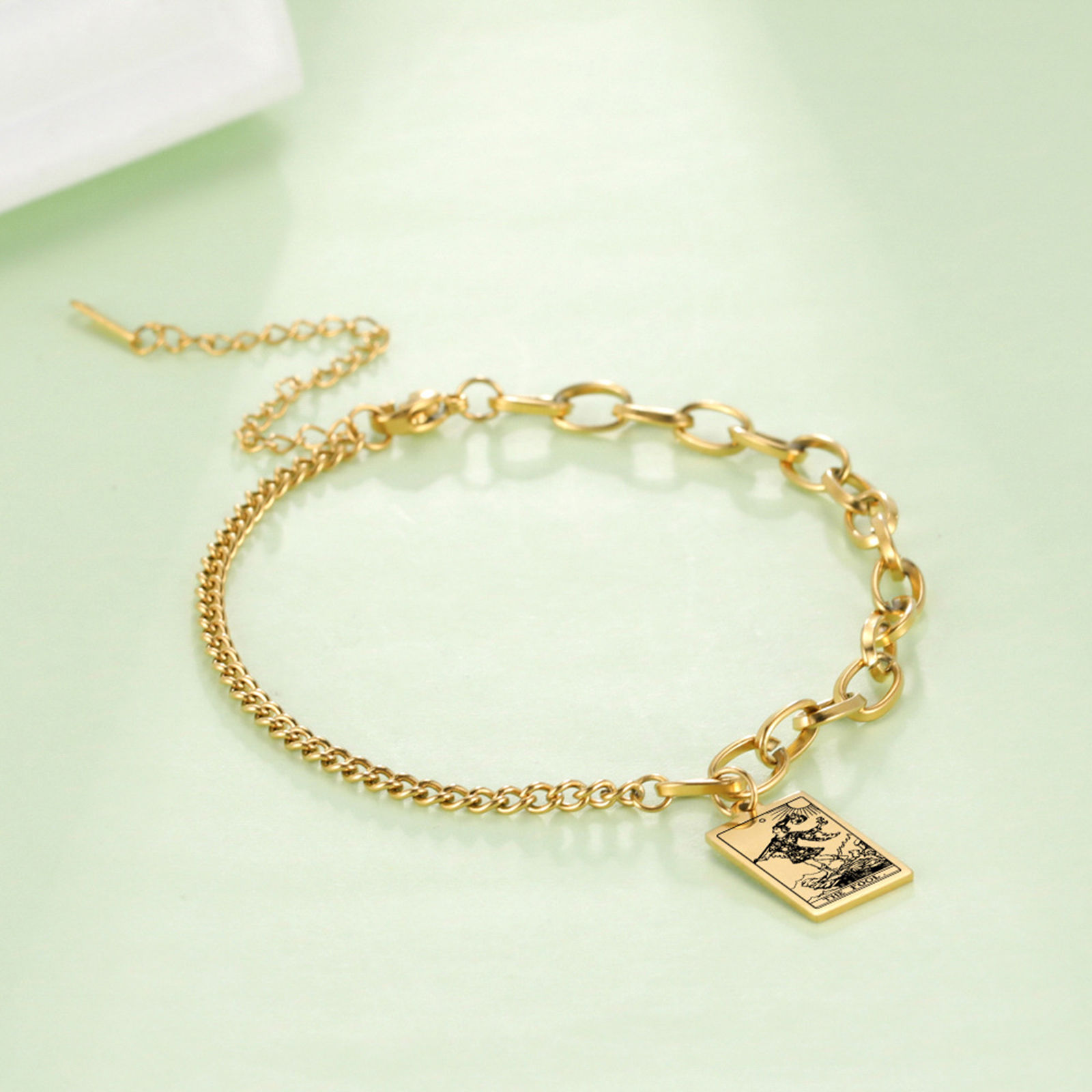 Picture of Stainless Steel Bracelets Multicolor 17cm(6 6/8") long, 1 Piece