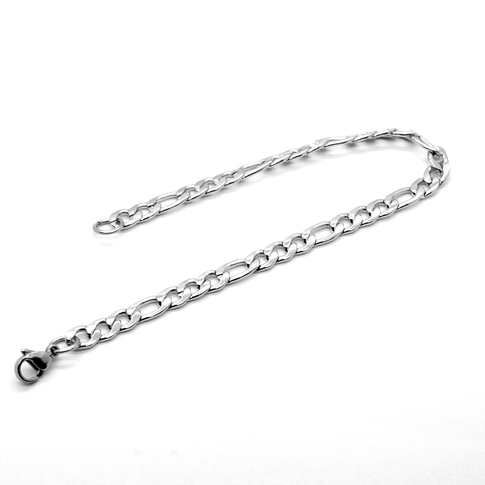Immagine di Acciaio Inossidabile 3:1 Catena Braccialetti Tono Argento 1 Pz
