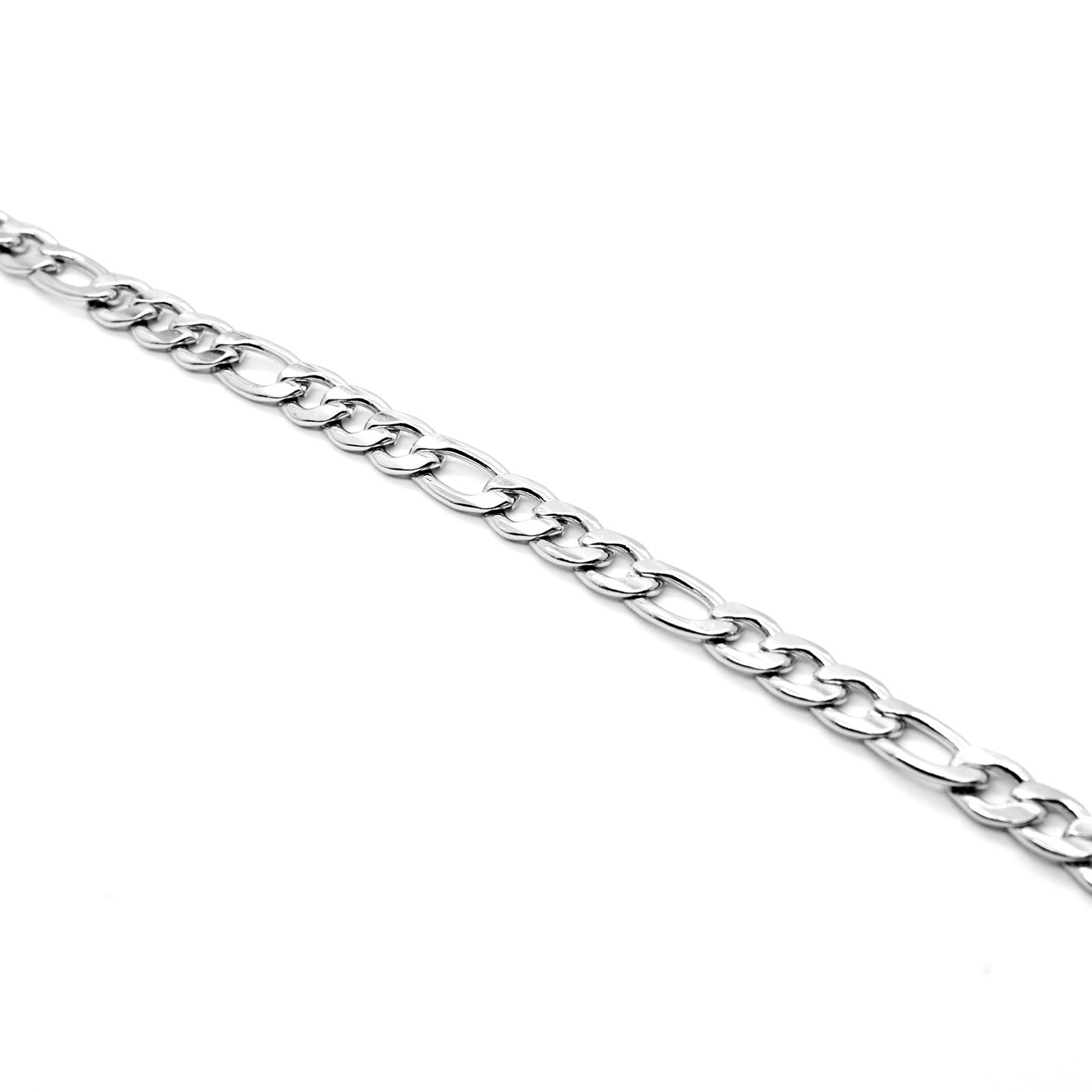 Immagine di Acciaio Inossidabile 3:1 Catena Braccialetti Tono Argento 1 Pz