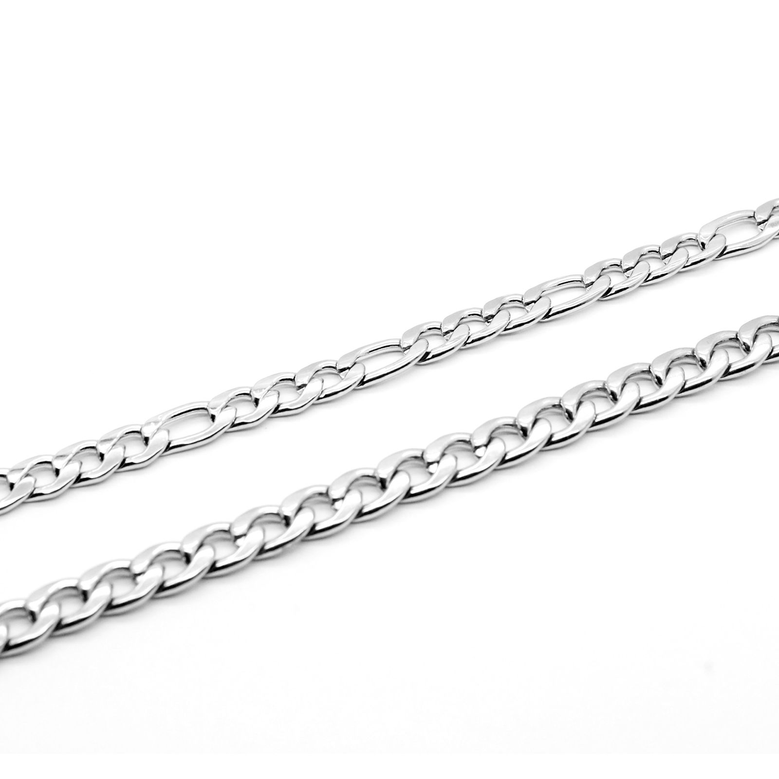 Immagine di Acciaio Inossidabile 3:1 Catena Braccialetti Tono Argento 1 Pz
